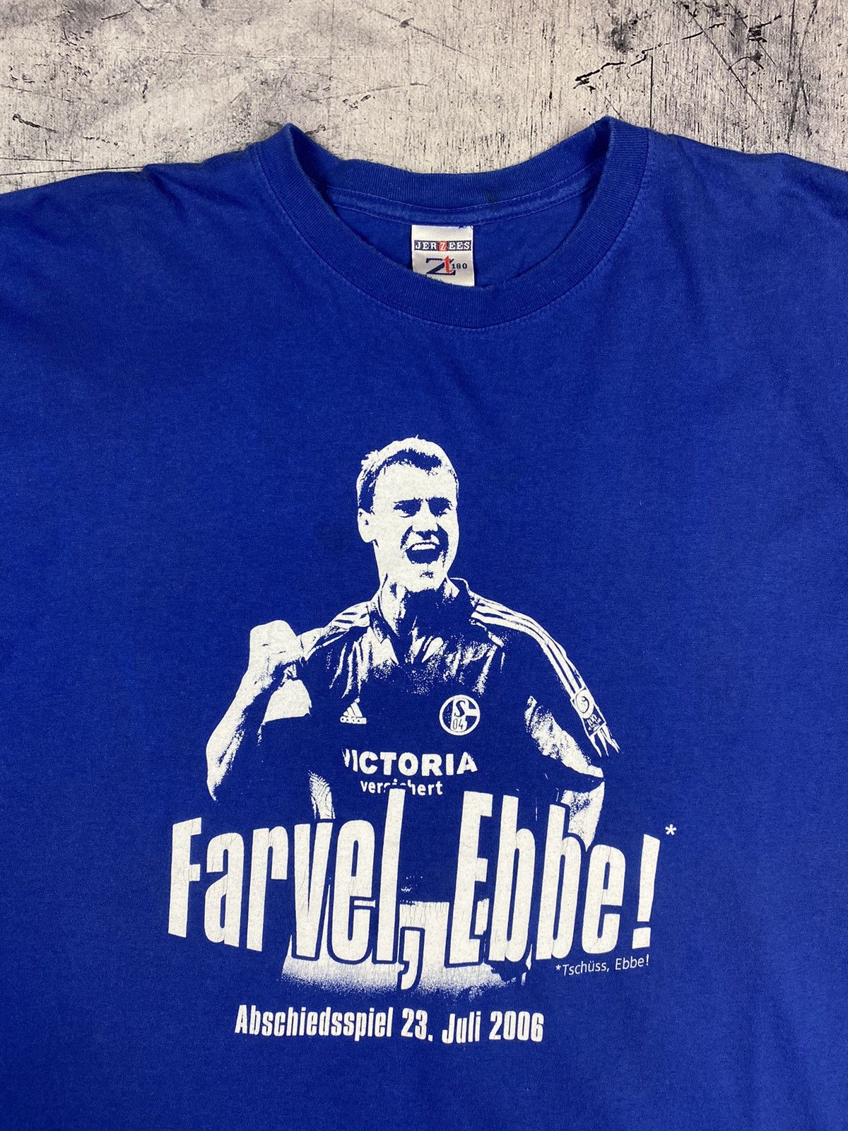 Vintage Vintage FC Schalke Victoria Ebbe Sand Abschiedsspiel 2006 Size US XXL / EU 58 / 5 - 5 Thumbnail
