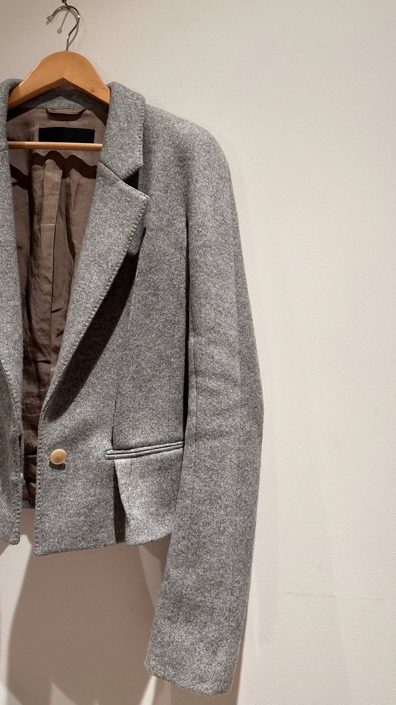 Haider Ackermann Haider Ackermann Gray woolen felt coat suit jacket Size XXS / US 00 / IT 34 - 5 Thumbnail