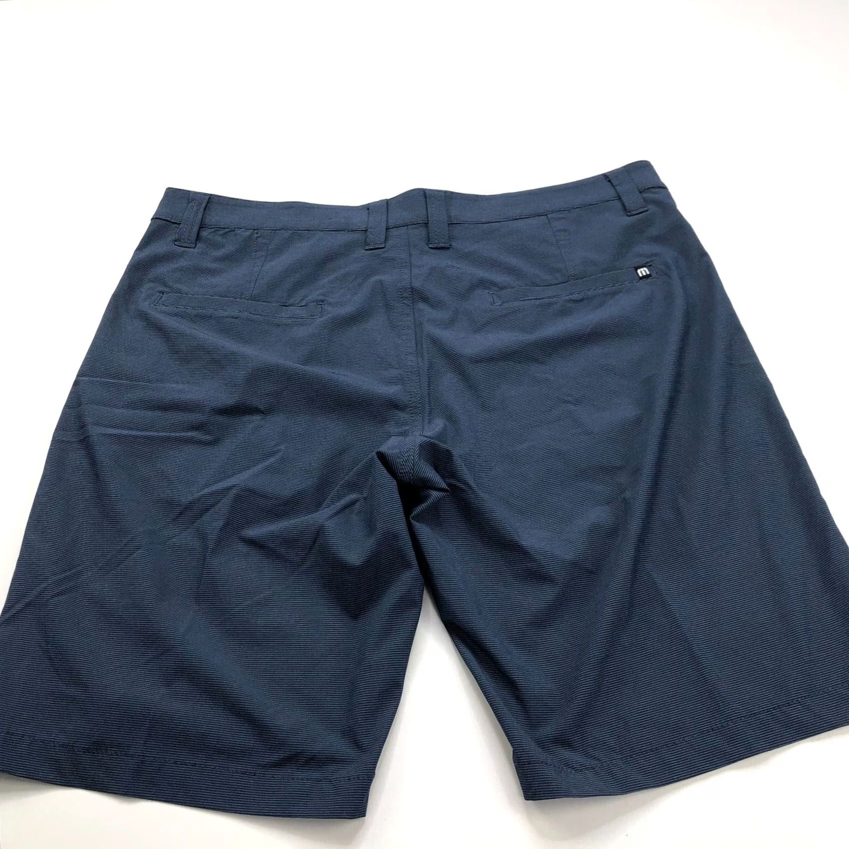 TravisMathew Travis Mathew 34 (Fit 35/36 In) Stretch Flat Chino 10" Shorts Blue MINT Size US 36 / EU 52 - 6 Thumbnail