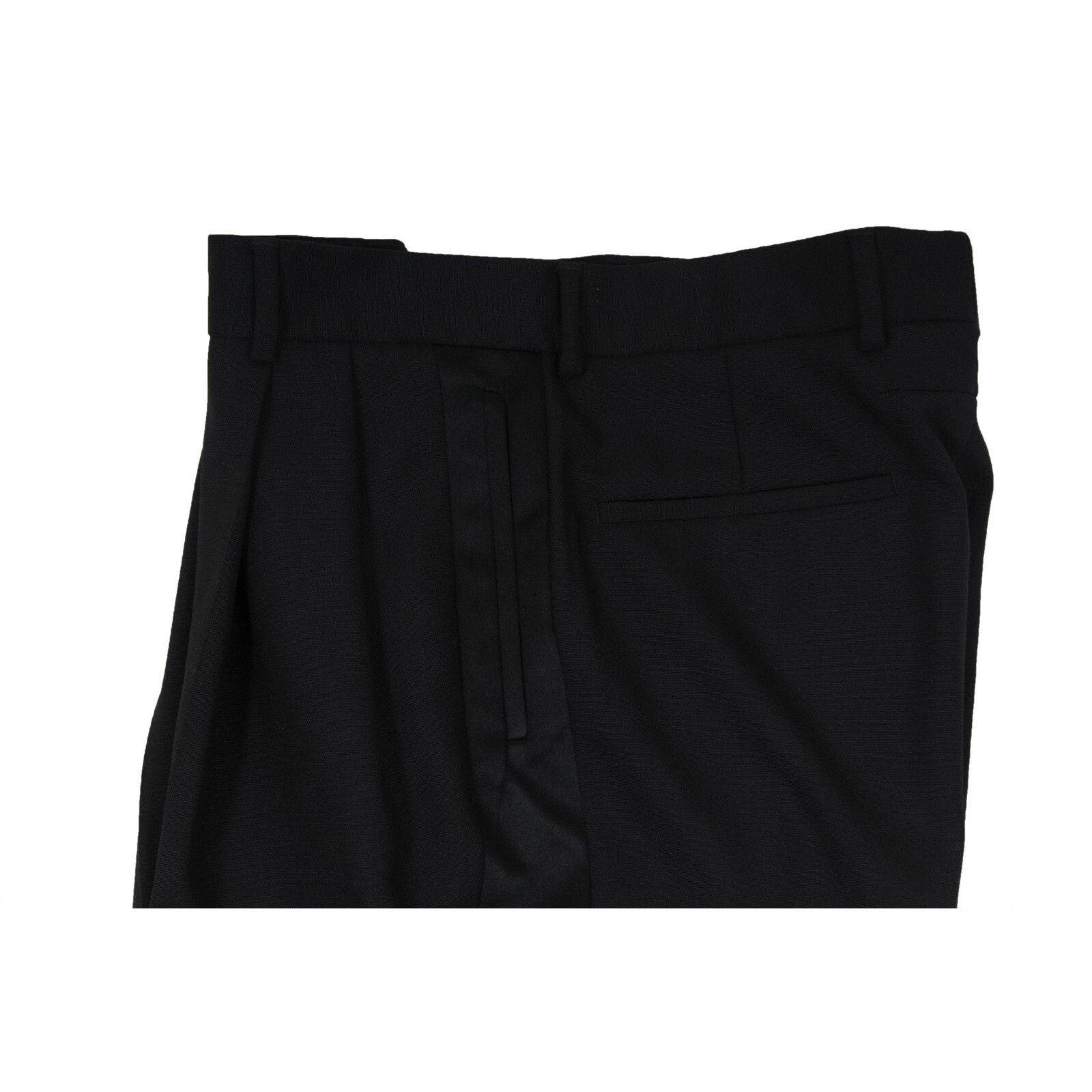 Givenchy Pleated Shorts Black Wool Blend Size US 34 / EU 50 - 12 Thumbnail