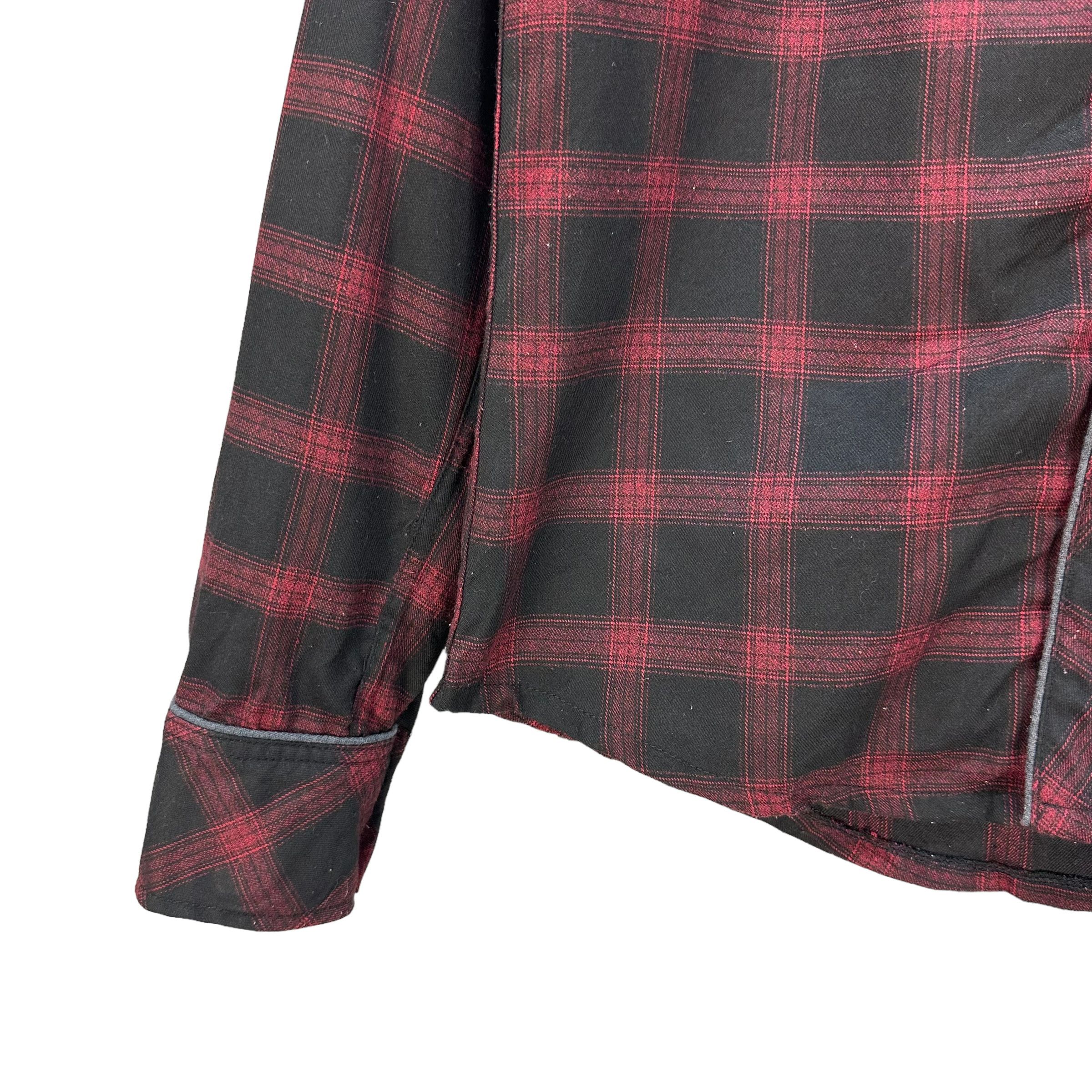 Japanese Brand LUV MAISON TARTAN DOUBLE LAYER HOODIE JACKET #8911-038 Size US M / EU 48-50 / 2 - 5 Thumbnail