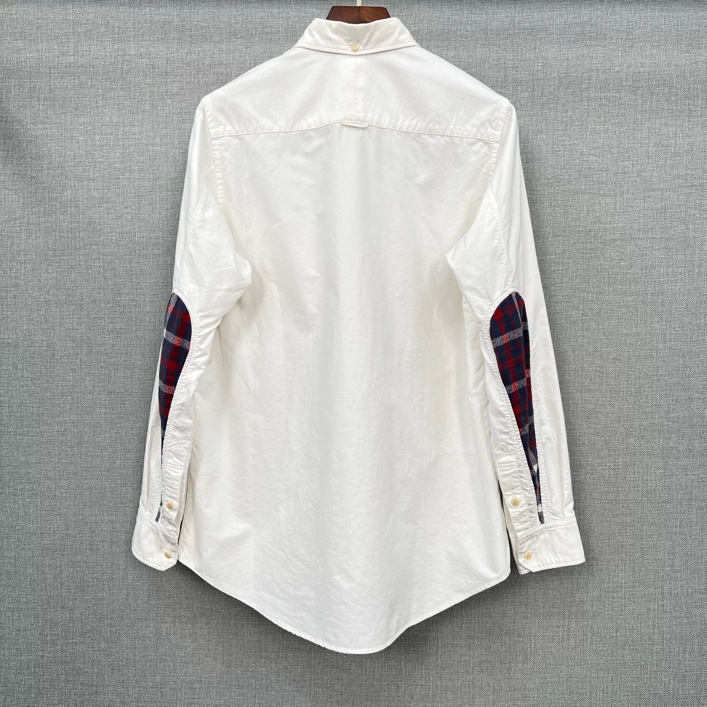 Visvim VISVIM White Checkered Patchwork Shirt Size US L / EU 52-54 / 3 - 1 Thumbnail