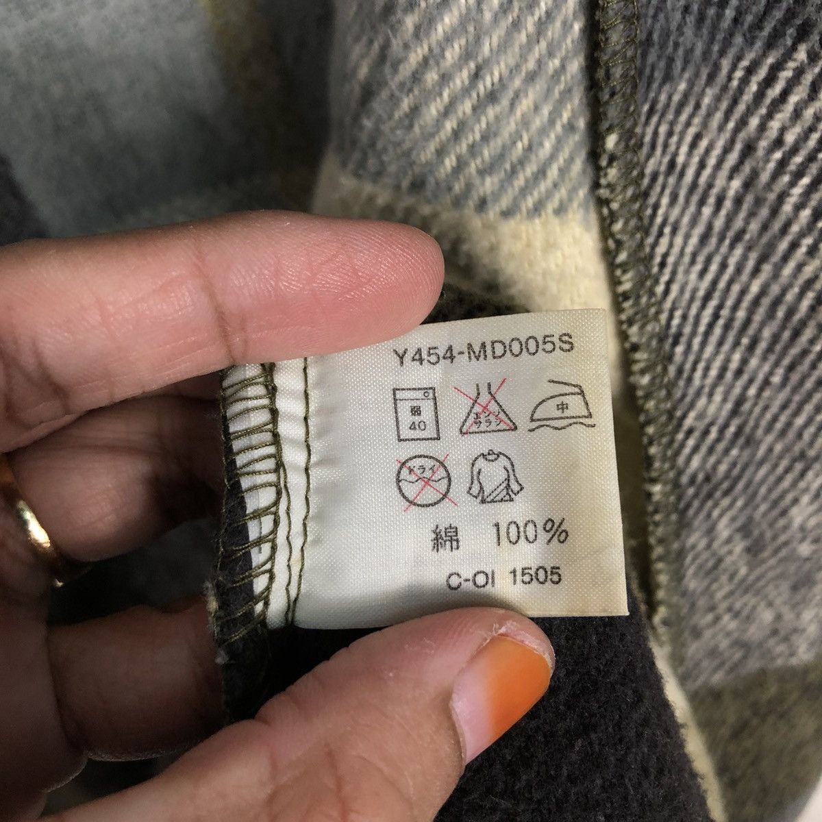 Japanese Brand 📌Vintage Wool Flannel Jacket Mandoc Tartan Issey Miyake Size US L / EU 52-54 / 3 - 18 Thumbnail