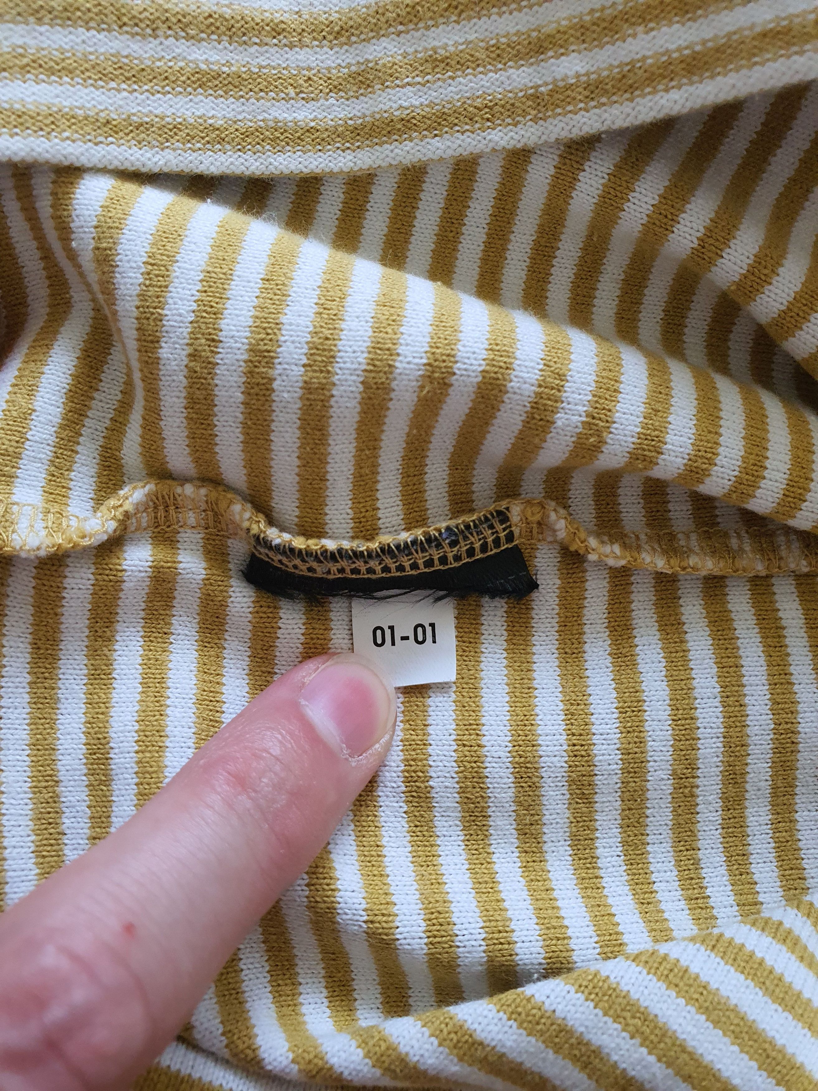 Lemaire × Uniqlo Striped T-Shirt w Chest Pocket - Mustard - Sz M Size US M / EU 48-50 / 2 - 5 Thumbnail