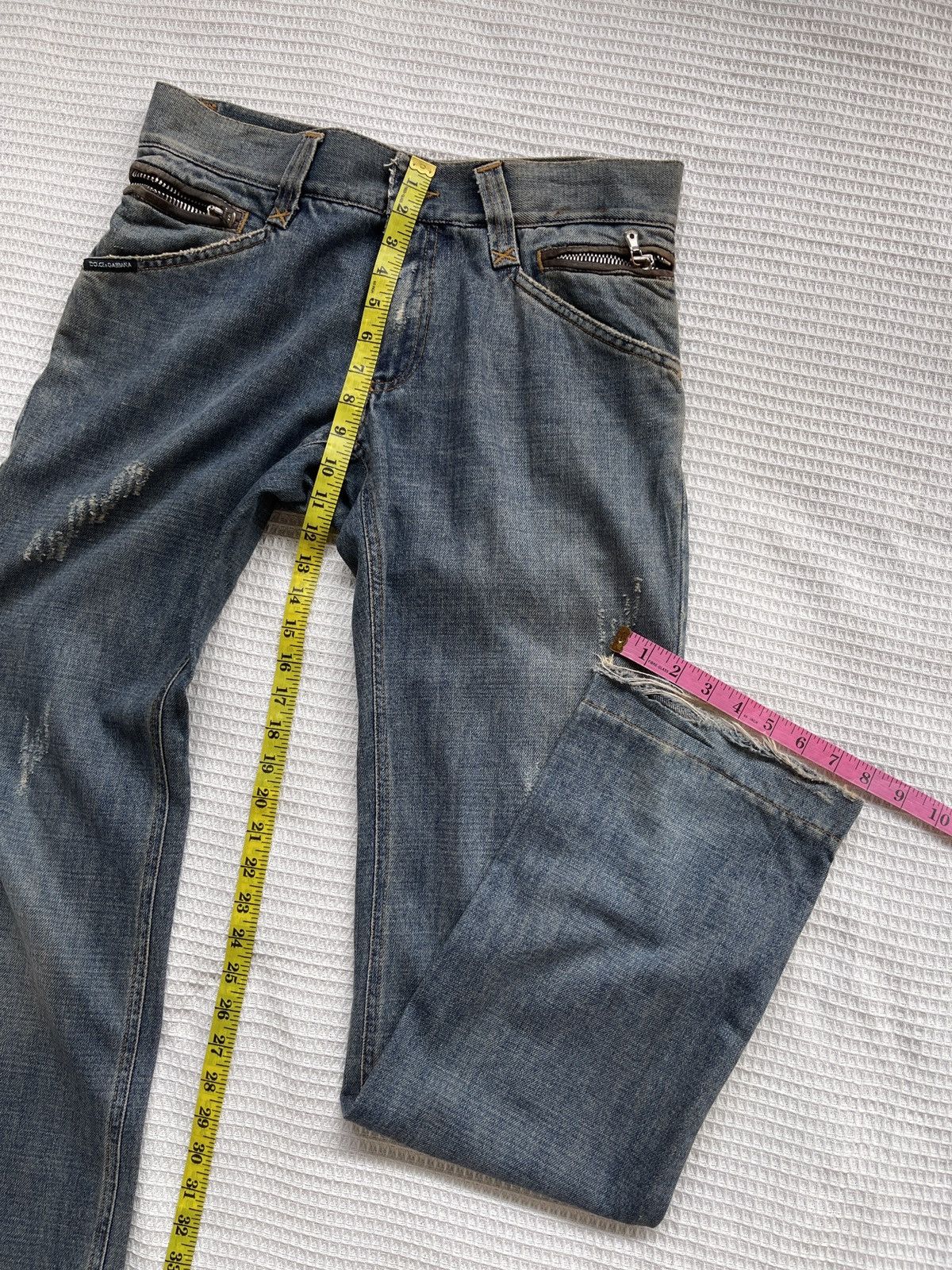 Dolce & Gabbana Last Drop🔥Rare🔥Dolce & Gabbana 14 Classic Distressed Jeans Size US 35 - 17 Thumbnail