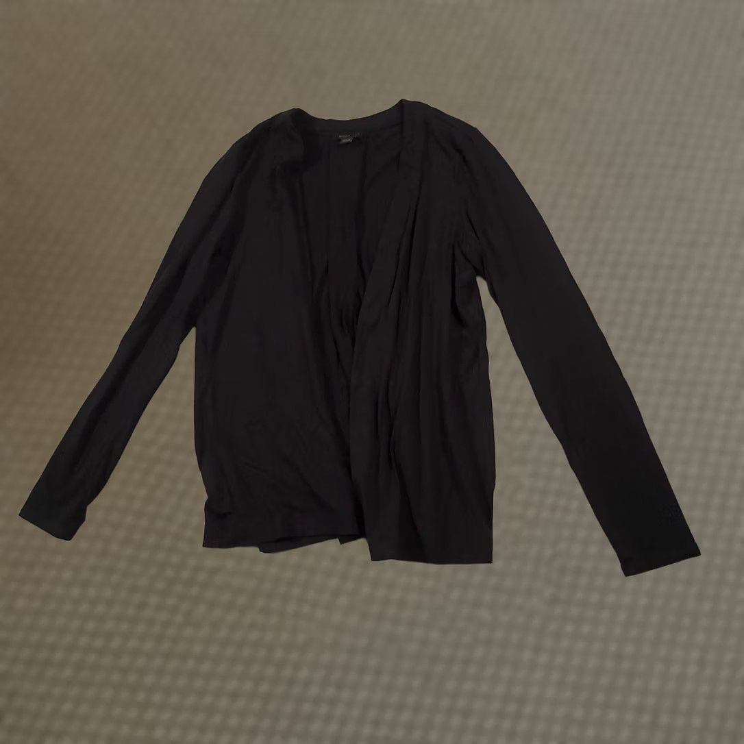 J. Jill VINTAGE J Jill Cardigan Shirt Womens XS Black 3/4 Sleeve Open Front Wearever Collection Stretchy Knit Casual Travel Business Size XS / US 0-2 / IT 36-38 - 1 Thumbnail