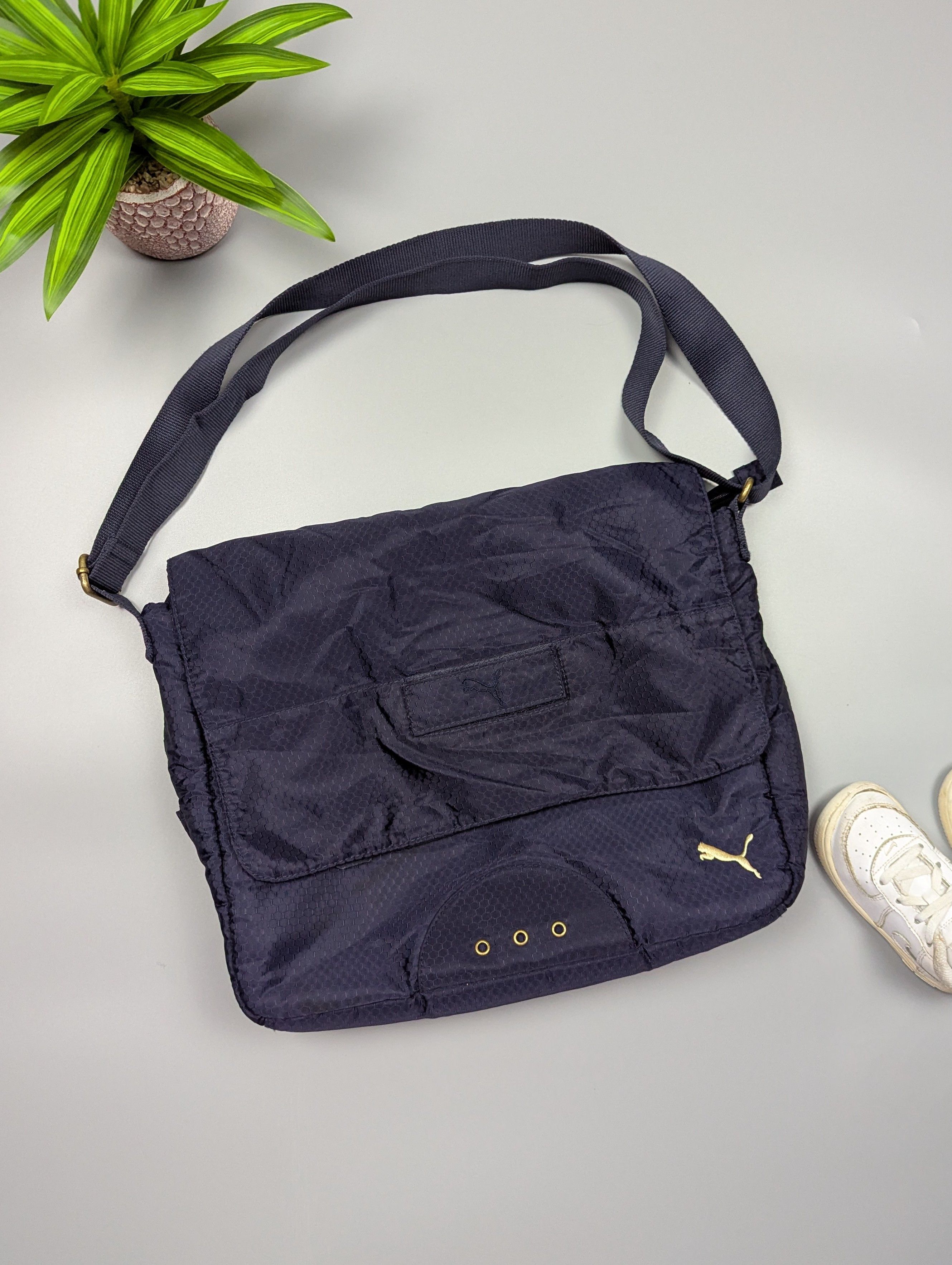 Puma PUMA Vintage Men's Dark Blue Messenger Bag Size ONE SIZE - 1 Thumbnail