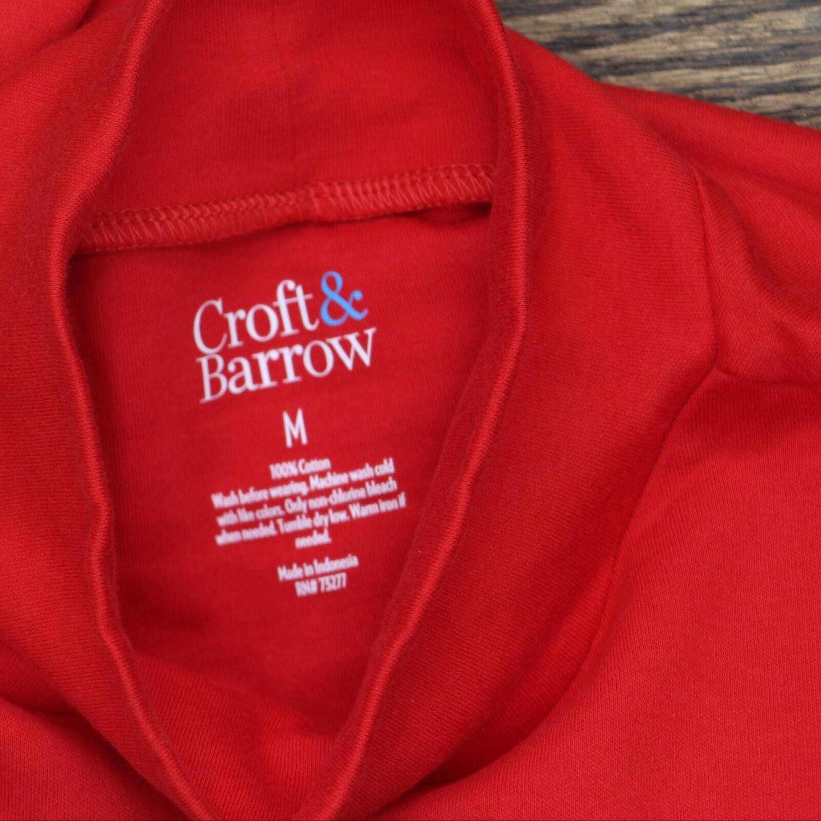 Croft & Barrow NWT Croft & Barrow Long-Sleeve Mockneck Top Cherry Red M Size M / US 6-8 / IT 42-44 - 3 Thumbnail