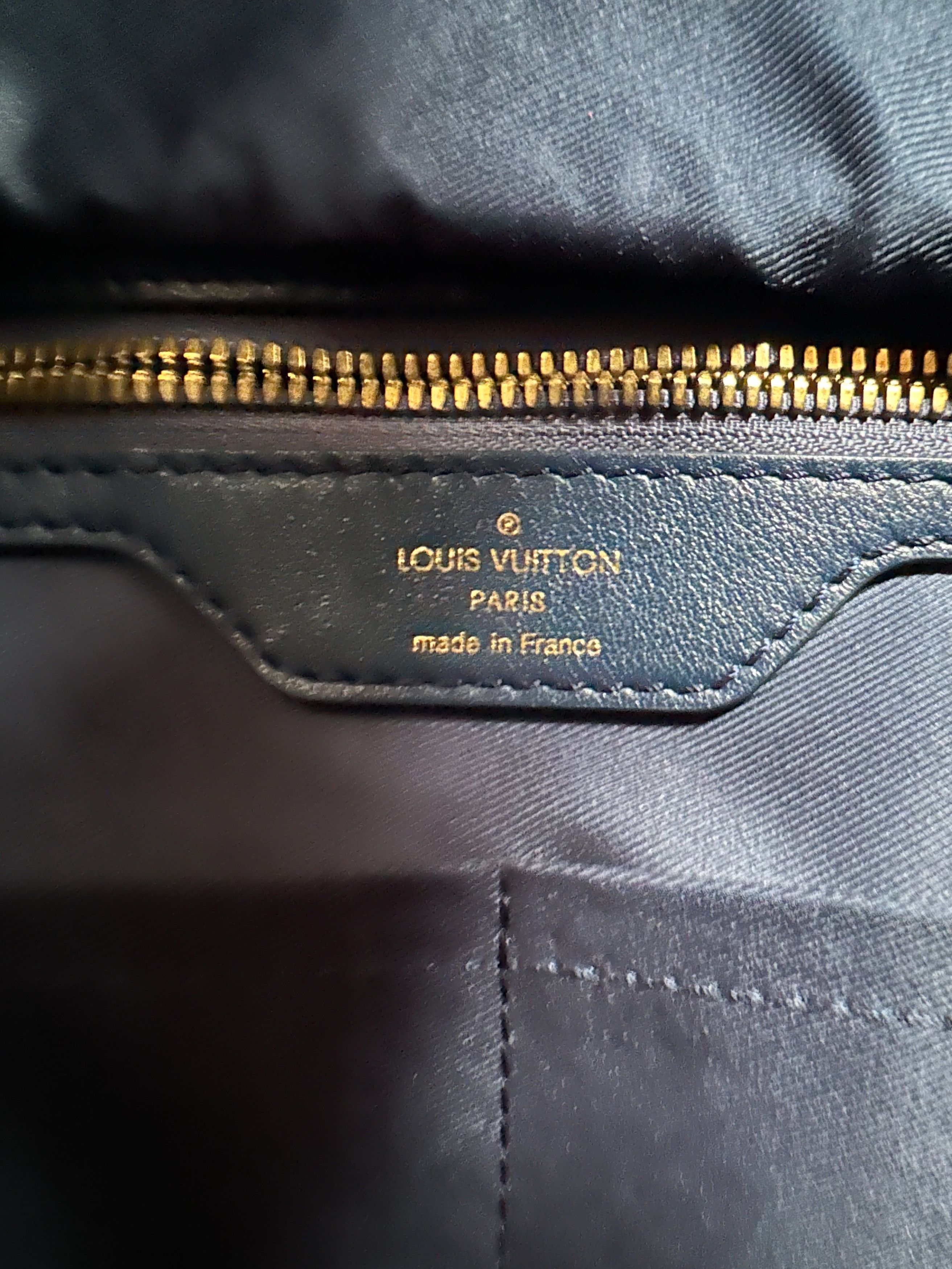 Louis Vuitton Louis Vuitton Blue Denim Monogram Chalk Backpack Size ONE SIZE - 9 Thumbnail