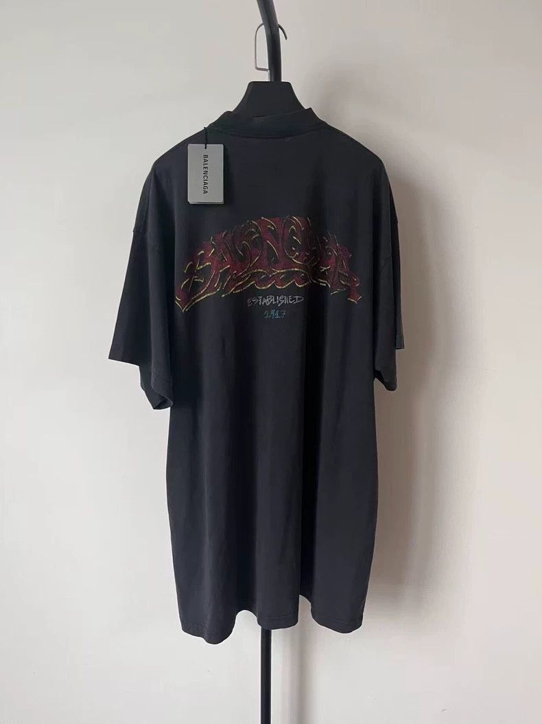 Balenciaga Balenciaga Solid graphic printed crew neck short sleeves Size US XS / EU 42 / 0 - 2 Thumbnail