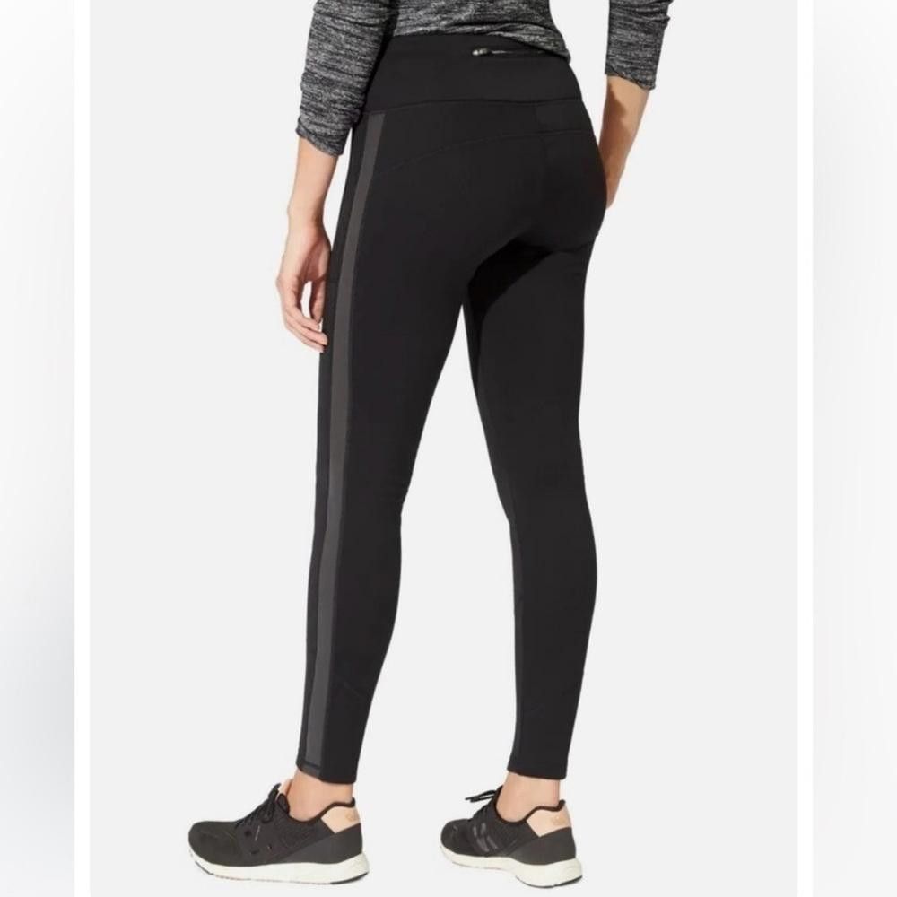 Athleta Athleta Street To Summit Fleece Reflective Leggings Black XL Size 36" / US 14 / IT 50 - 1 Thumbnail