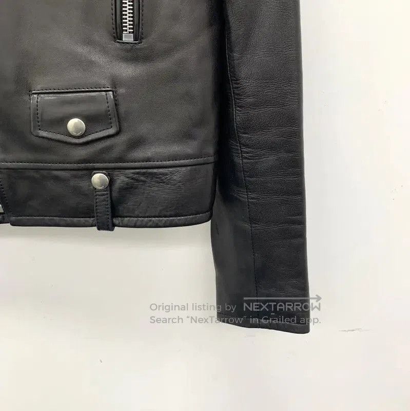 Yves Saint Laurent YSL Black Leather Jacket for Women . Size S / US 4 / IT 40 - 3 Thumbnail