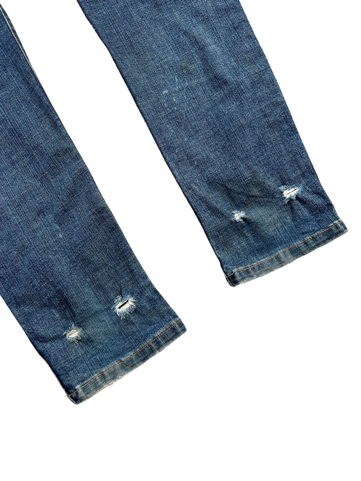 CABANE de ZUCCa × Issey Miyake × Zucca 1990 Cabane de Zucca Zipper Distressed Denim Size US 33 - 10 Thumbnail