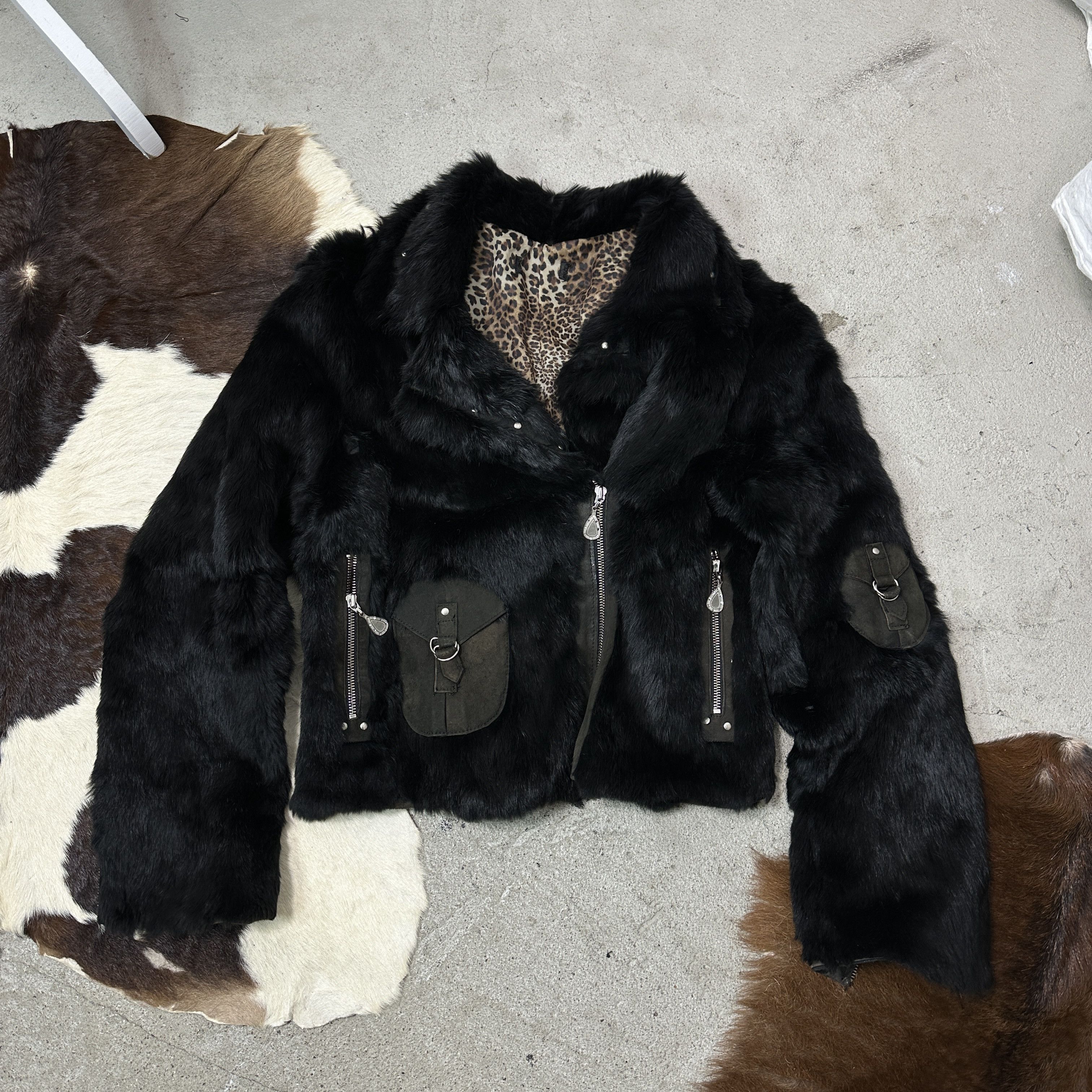 Vintage Vintage Old Money Real Rabbit Fur Jacket 00s Size M / US 6-8 / IT 42-44 - 3 Thumbnail