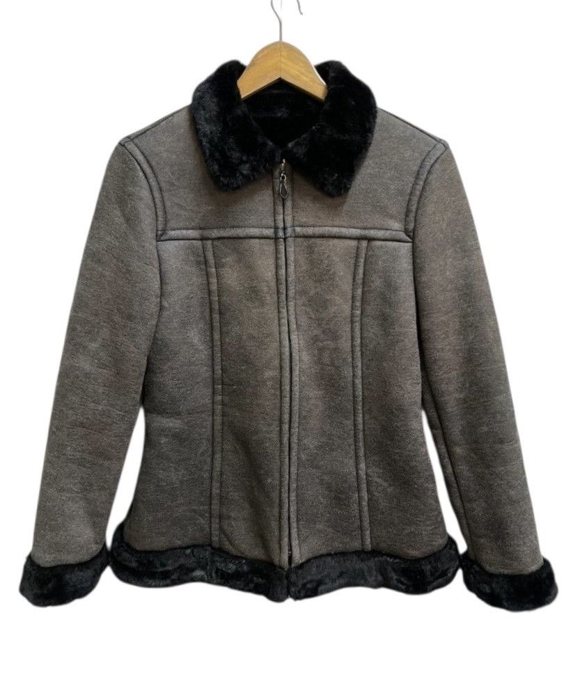Burberry Vintage Burberry London Blue Label Faux Leather Jacket Size S / US 4 / IT 40 - 1 Thumbnail