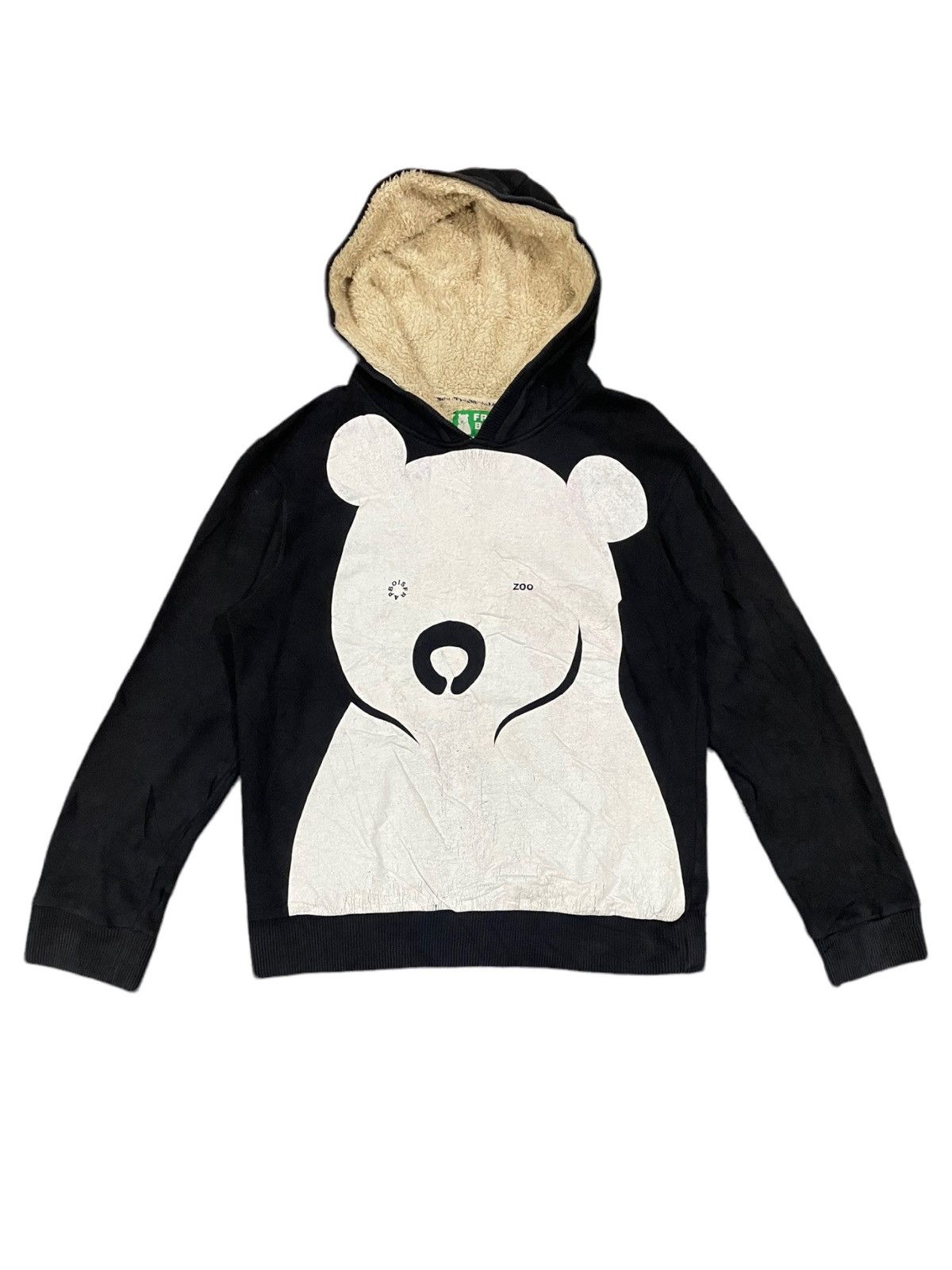 image of Distressed Denim x Frapbois Vintage Frapbois Distressed Hoodie in Faded Black, Men's (Size Medium)