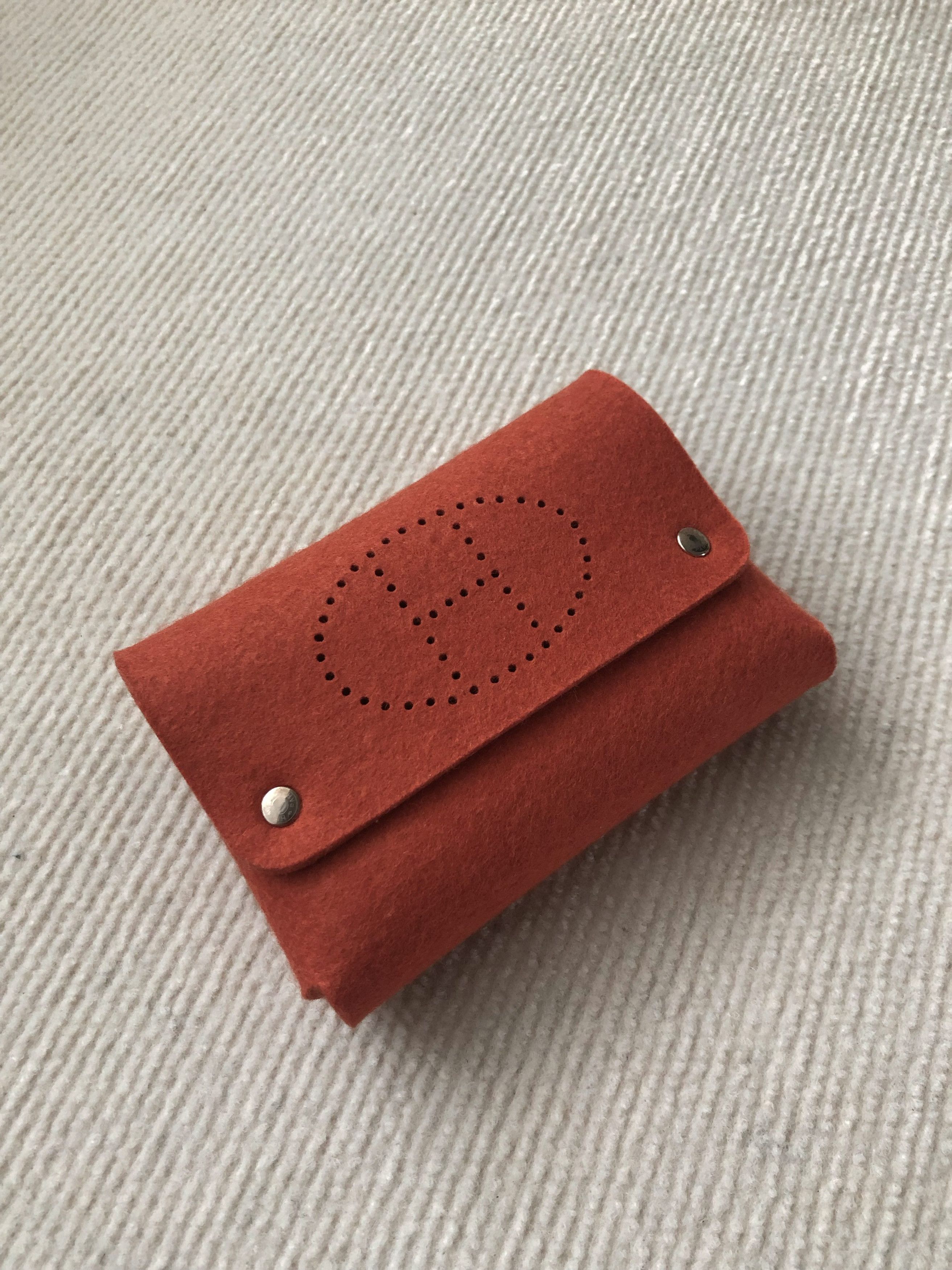 Hermes Hermes Evelyne Etui Cartes Wool Holder Pouch Case Wallet Size ONE SIZE - 1 Thumbnail