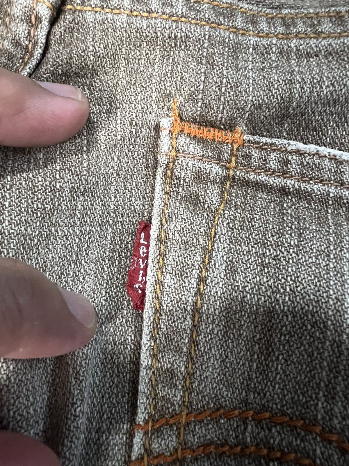 Levi's 💥BAGGY💥VINTAGE LEVIS 502 BROWN JEANS VERY RARE Size US 33 - 14 Thumbnail