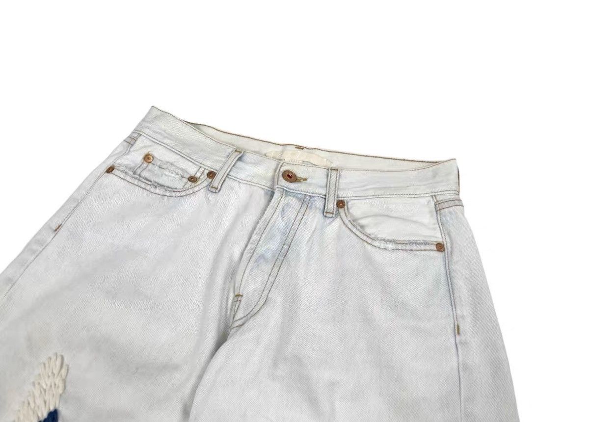 Off-White Off-White Eagle Embroidered Denim Shorts J31 Size US 28 / EU 44 - 4 Thumbnail