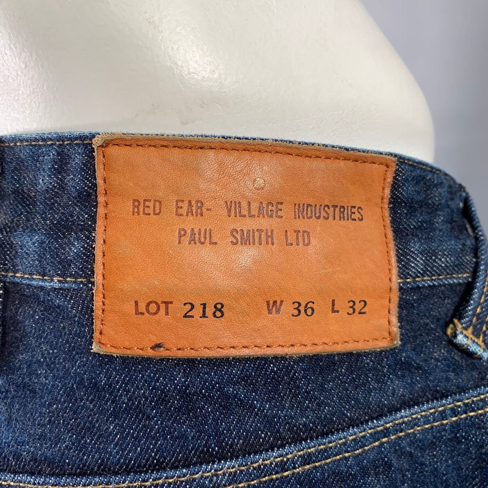 Paul Smith Blue Contrast Stitch Cotton Straight Japanese Selvedge Jeans Size US 36 / EU 52 - 4 Thumbnail