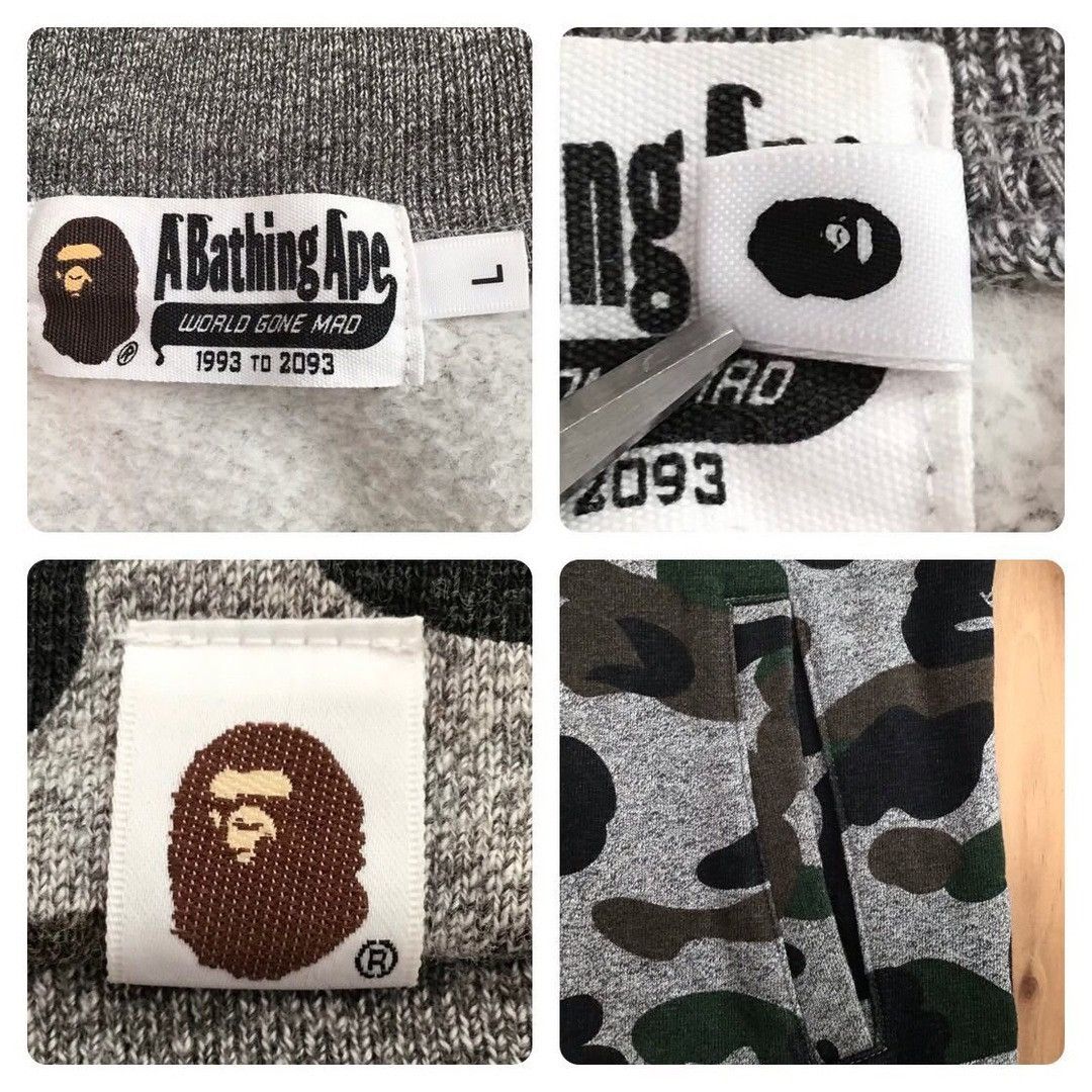 Bape 2015 BAPE Heather Gray Sweat varsity jacket A Bathing Ape Size US L / EU 52-54 / 3 - 8 Thumbnail