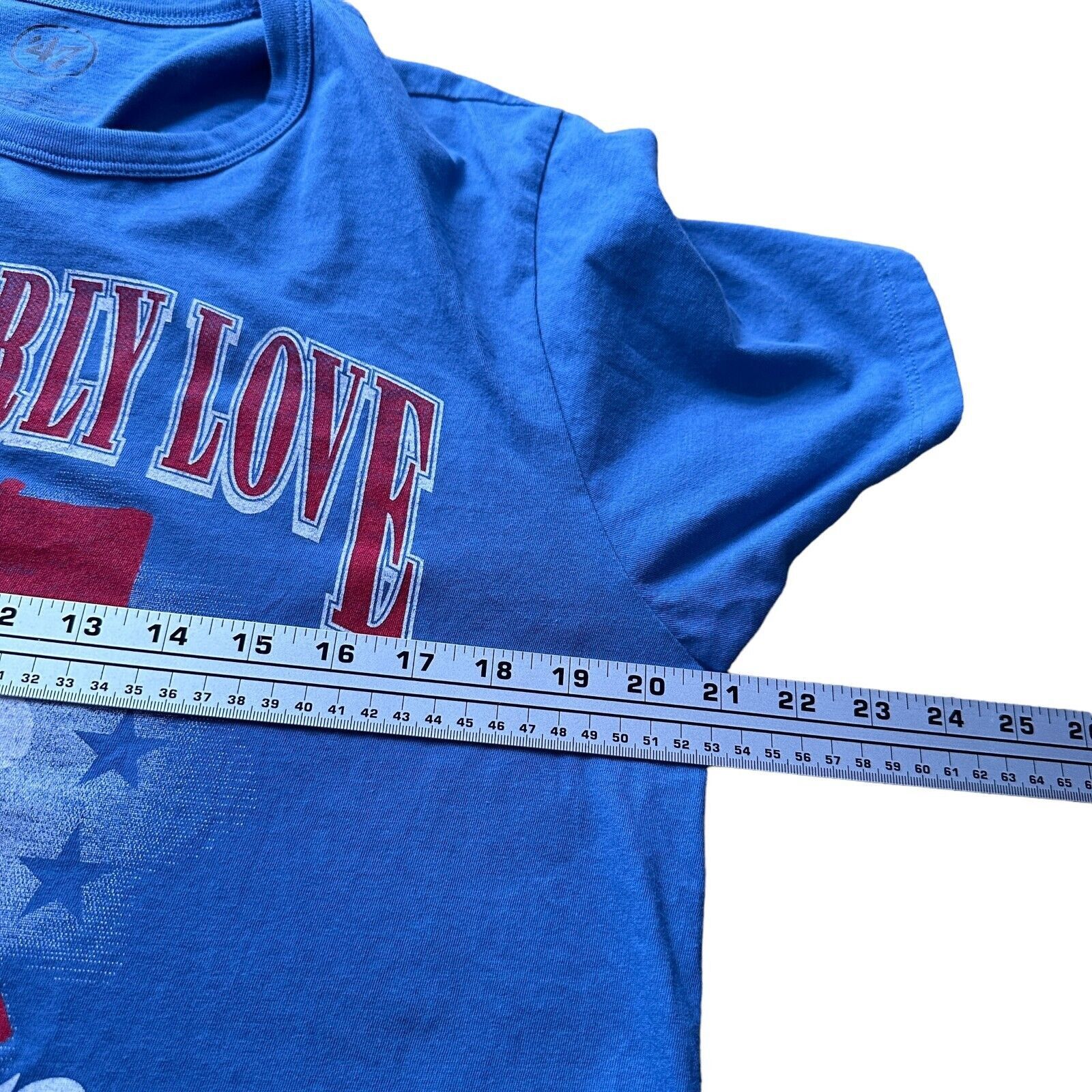 47 Brand Philadelphia 76ers T-Shirt Men L Blue Cotton Brotherly Love Size US L / EU 52-54 / 3 - 6 Thumbnail