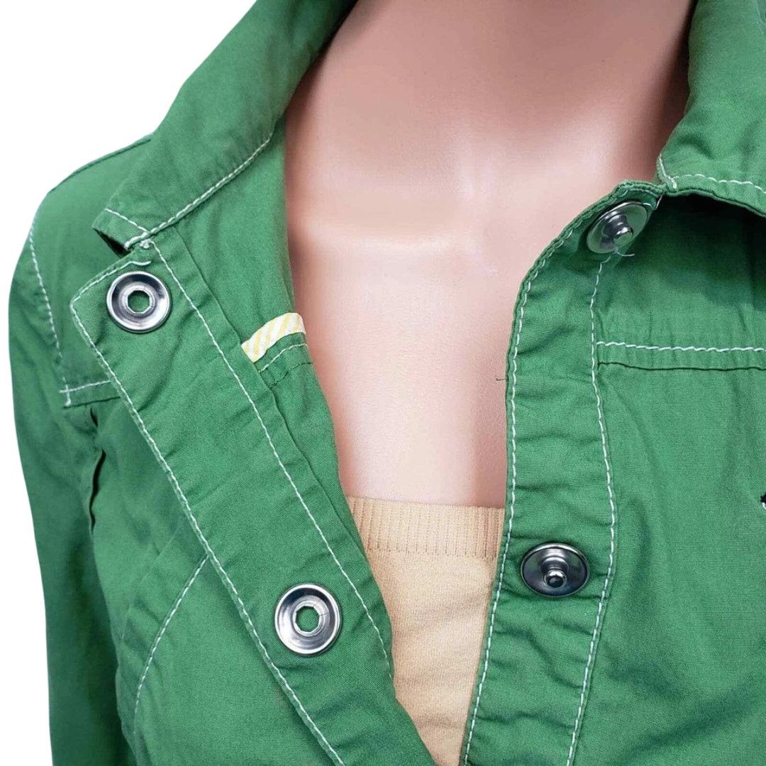 Loft × Vintage Ann Taylor LOFT Jacket Safari Utility Style Snap Closure y2k Size M / US 6-8 / IT 42-44 - 5 Thumbnail