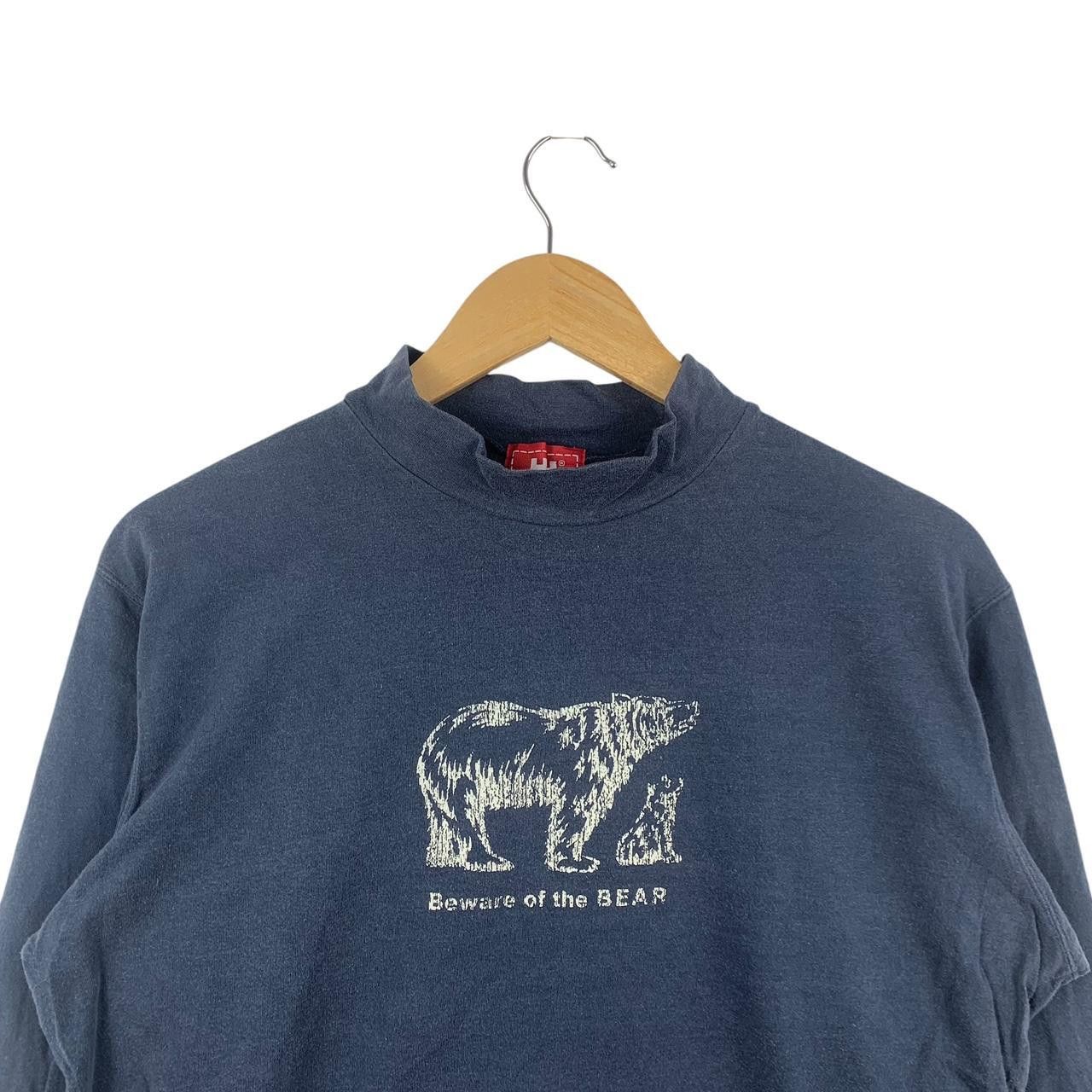 Helly Hansen Vintage HELLY HANSEN SEA GEAR Beware Bear Tee Shirt Top Size L / US 10 / IT 46 - 2 Thumbnail