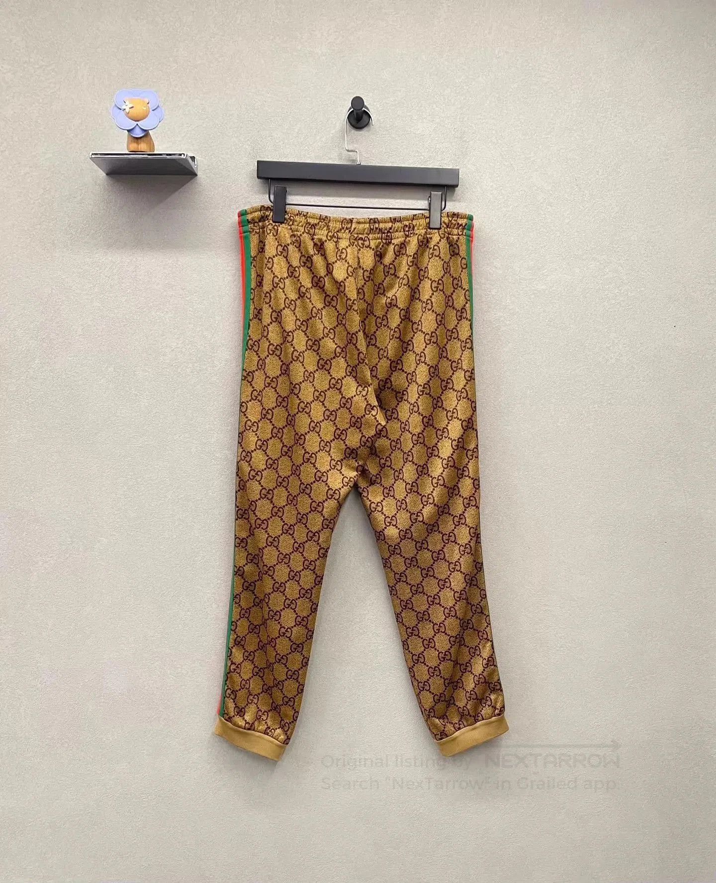 Gucci Beige Patterned Casual Pants with Side Stripes. Size US 32 / EU 48 - 3 Thumbnail