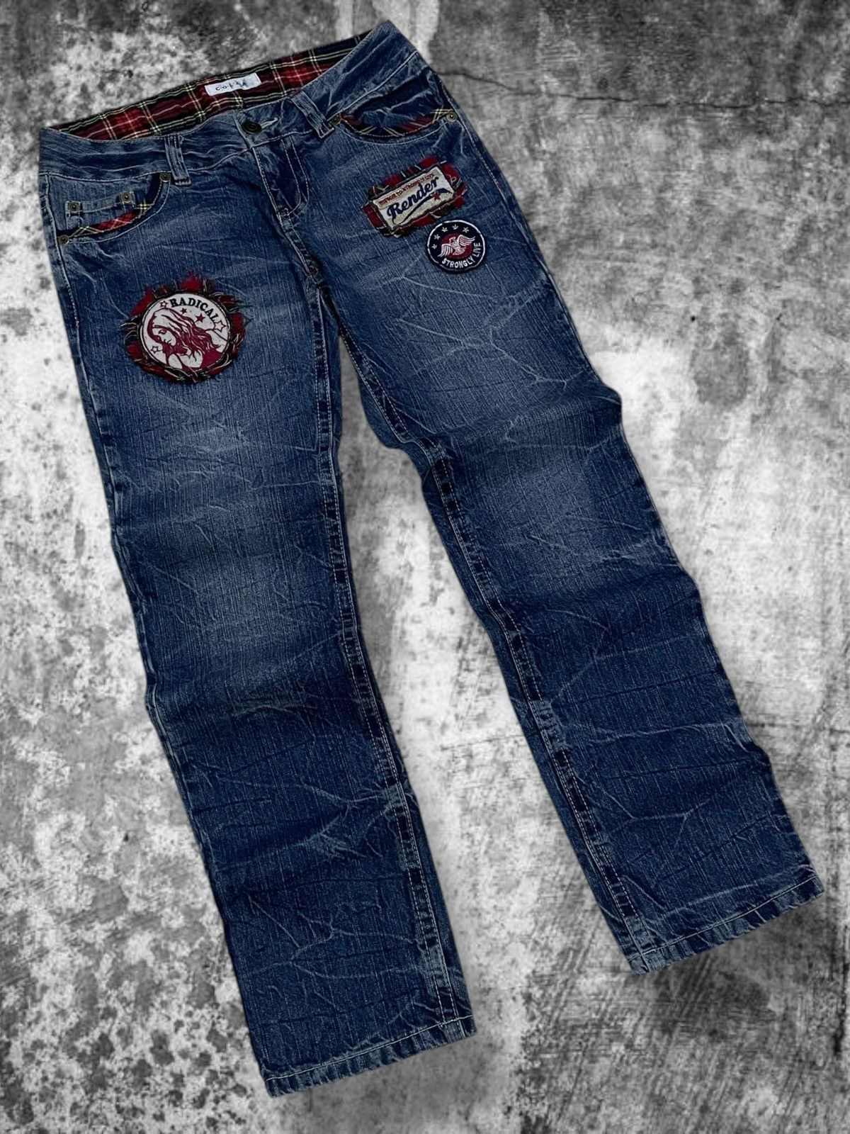 Hysteric Glamour Vintage Japan Designer Colza Radical Punk Distressed Jeans Size US 30 / EU 46 - 2 Thumbnail