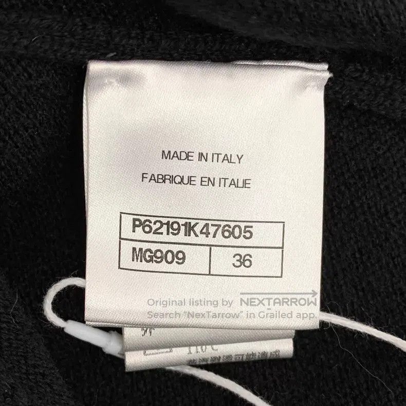 Chanel Chanel Black striped cashmere round-neck single-breasted l Size XS / US 0-2 / IT 36-38 - 7 Thumbnail