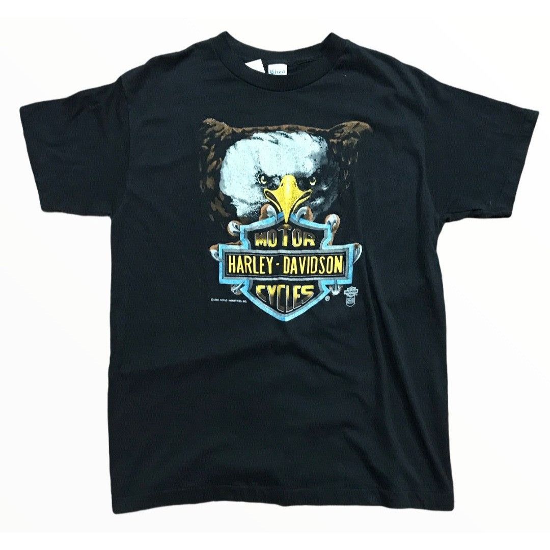 Harley Davidson Vintage 1985 Harley Eagle Tee Size US XL / EU 56 / 4 - 2 Thumbnail