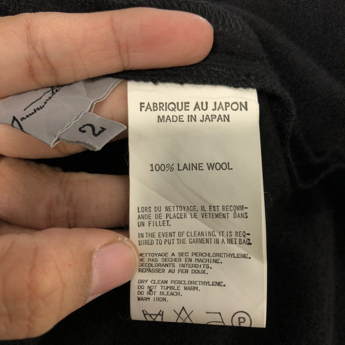 Yohji Yamamoto 🔥RICH BLACK VINTAGE SHORT SKIRT WOOL YOHJI YAMAMOTO Size 30" / US 8 / IT 44 - 14 Thumbnail