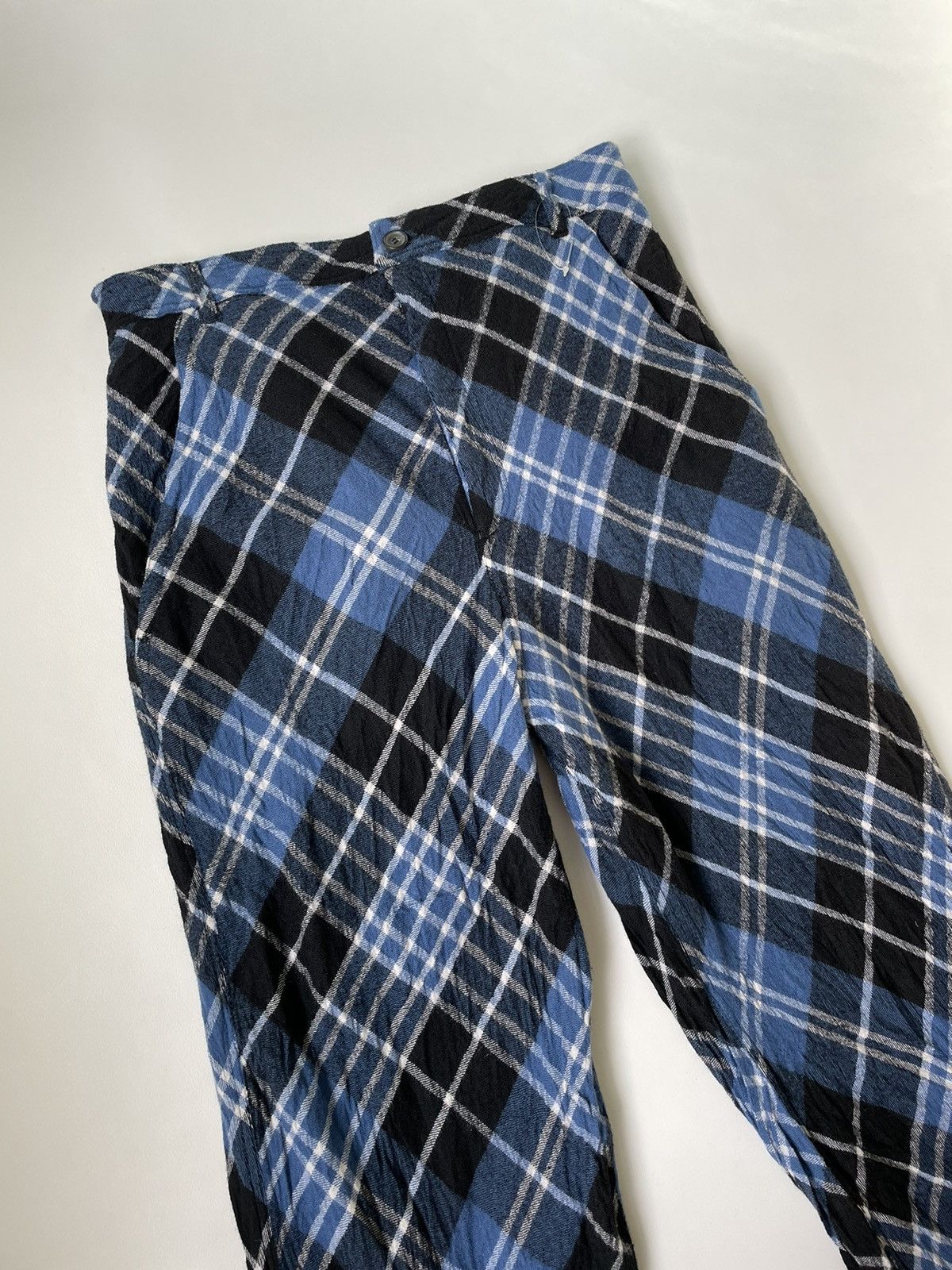 Comme des Garcons Check Wool Flared Leg Trousers Size US 36 / EU 52 - 5 Thumbnail