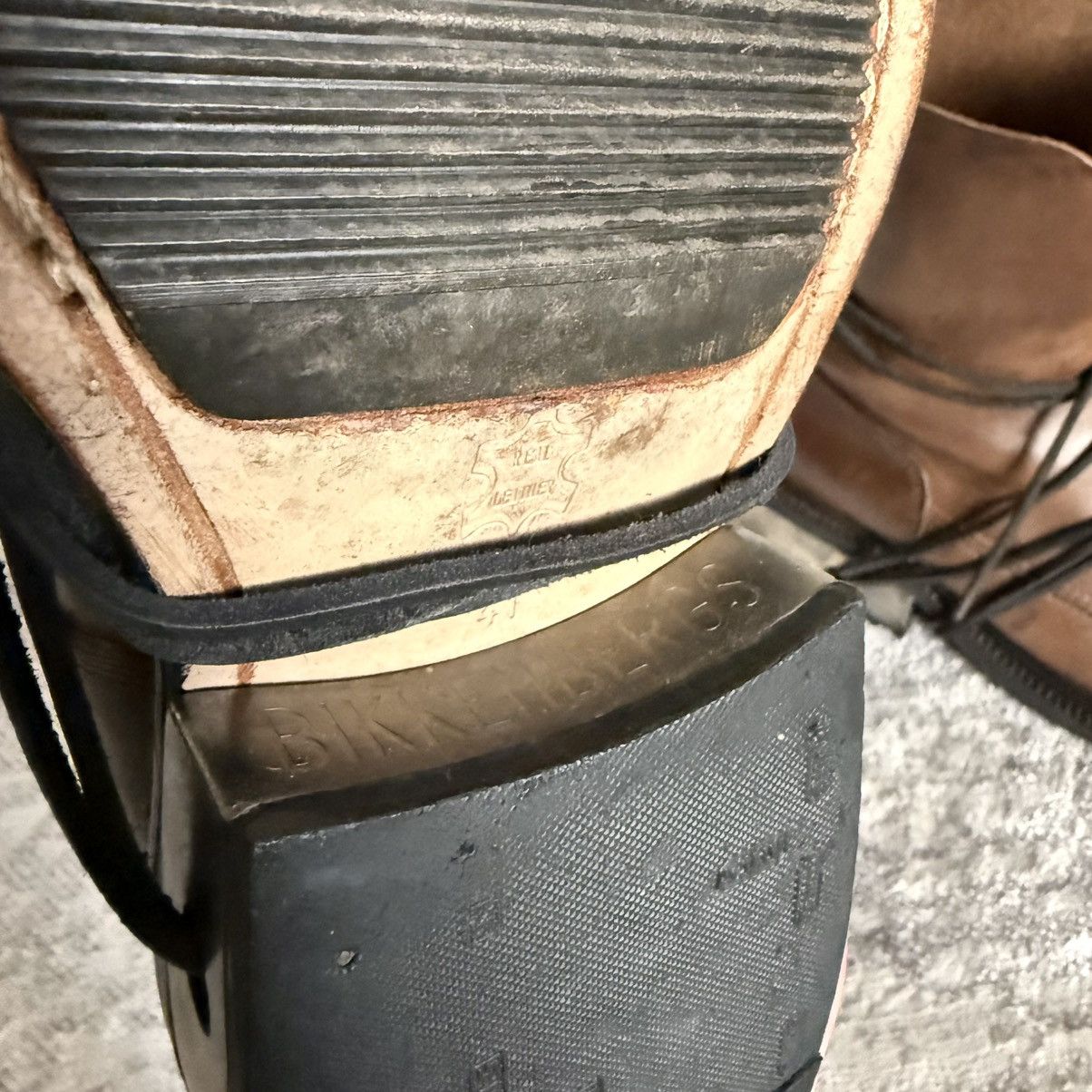 Dirk Bikkembergs 1990s Dirk Bikkembergs Metal Heel Lace Through Leather Boots Size US 9.5 / EU 42-43 - 6 Thumbnail