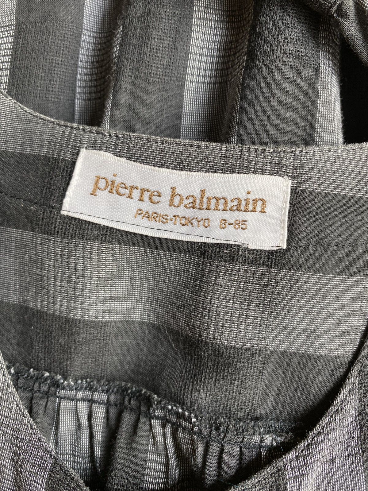 Pierre Balmain Pierre balmain Black Striped Sheer Blouse Size S / US 4 / IT 40 - 9 Thumbnail