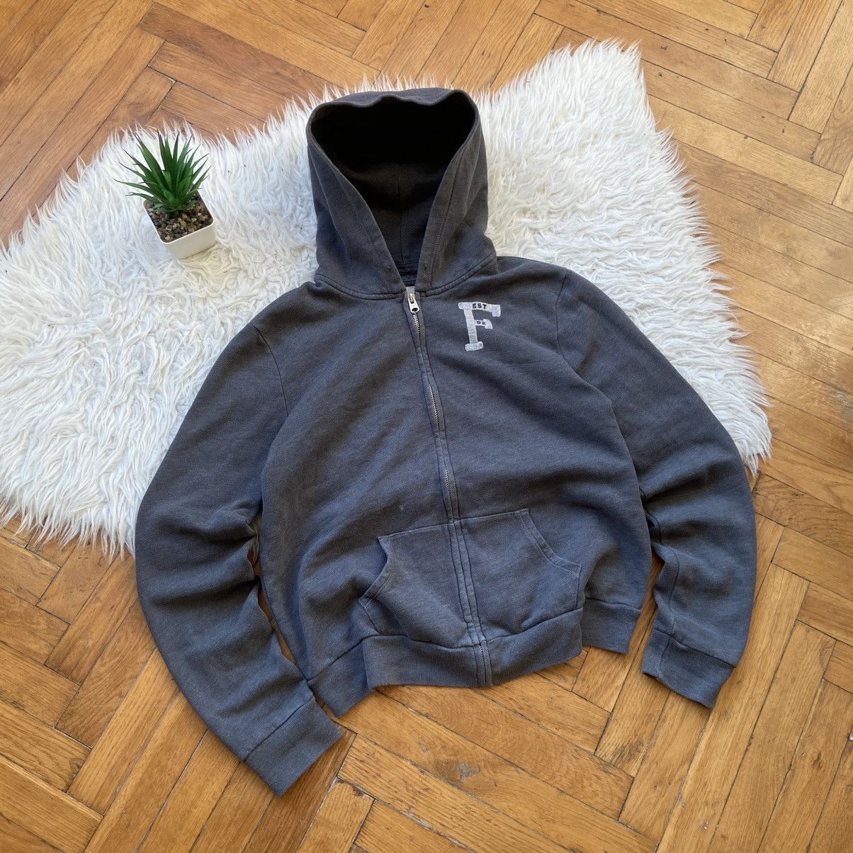 Abercrombie & Fitch 📌 Y2K Abercrombie & Fitch Zip-Up Hoodie Embroidered logo Size L / US 10 / IT 46 - 2 Thumbnail