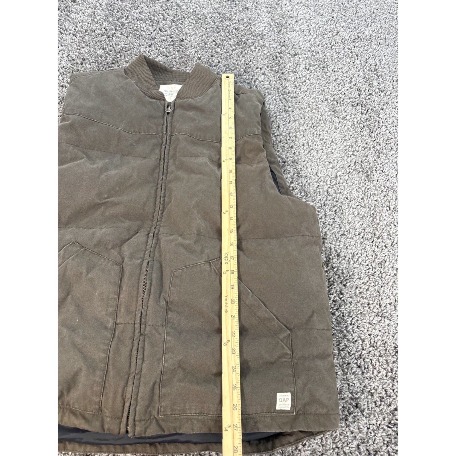 Gap VINTAGE Gap Vest Mens L Down Puffer Canvas Work Brown Size US L / EU 52-54 / 3 - 2 Thumbnail