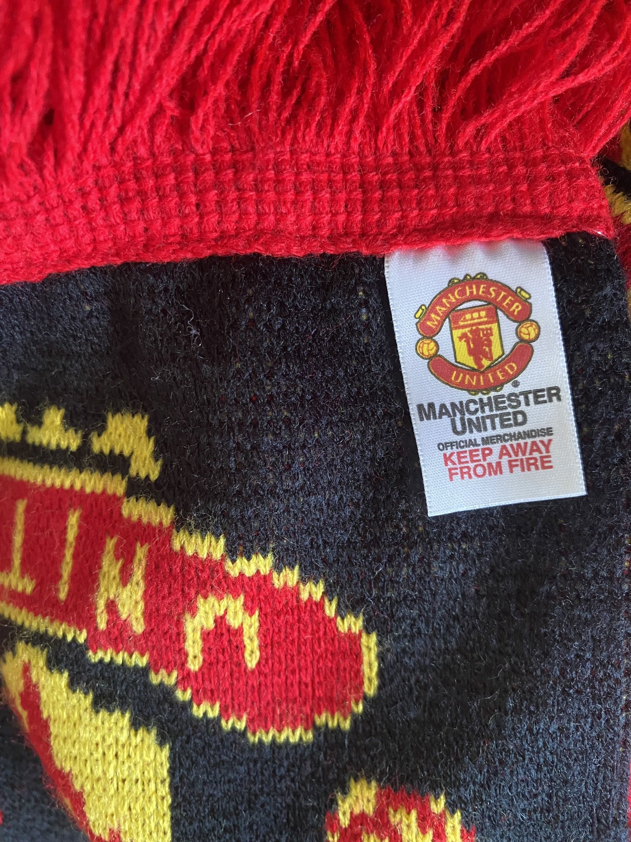 Other Vintage - football scarf MANCHESTER UNITED FC - UNIQUE Size ONE SIZE - 3 Thumbnail