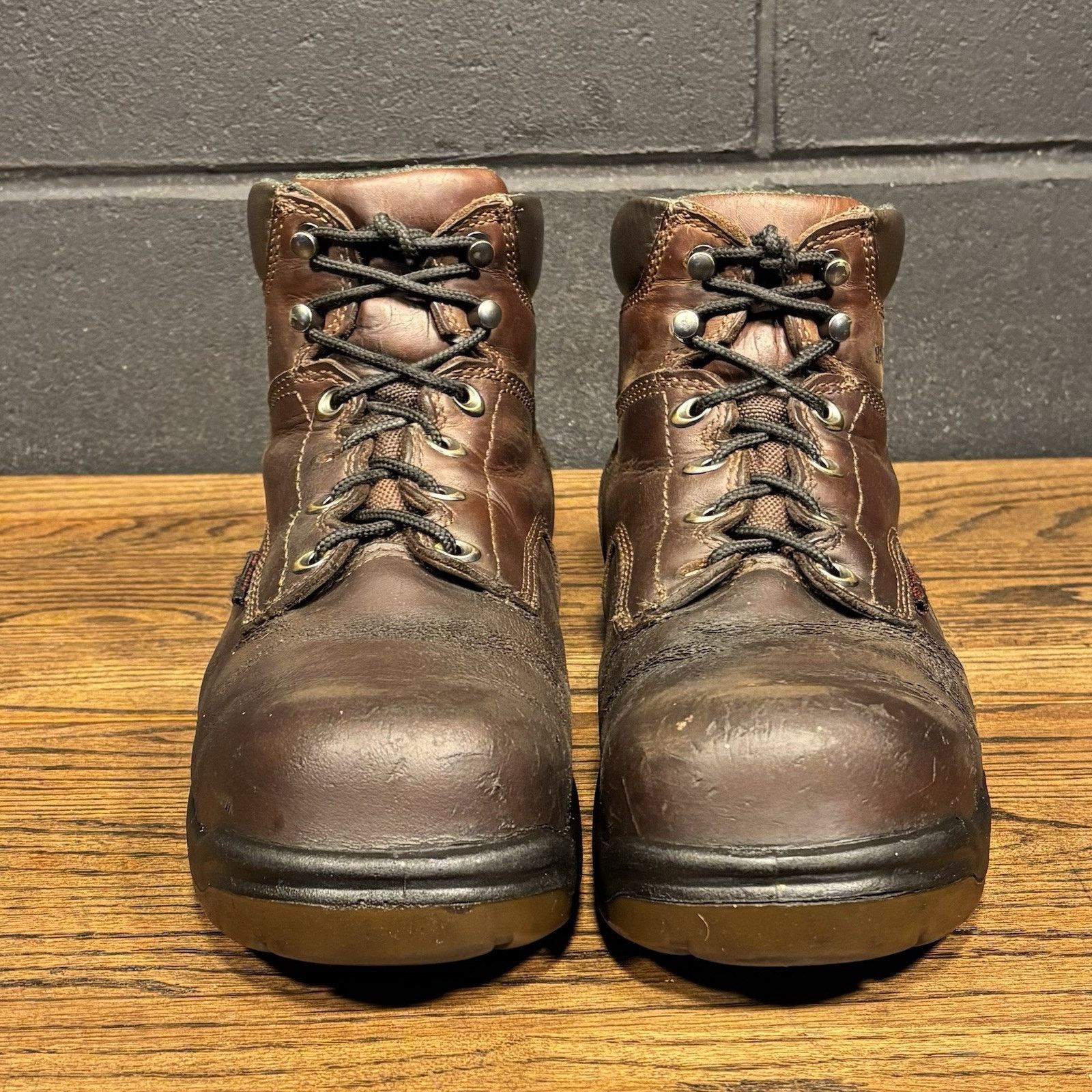Red Wing Red Wing Men’s 9.5 Steel Toe Work Boots Brown Lace-Up Safety Size US 9.5 / EU 42-43 - 3 Thumbnail