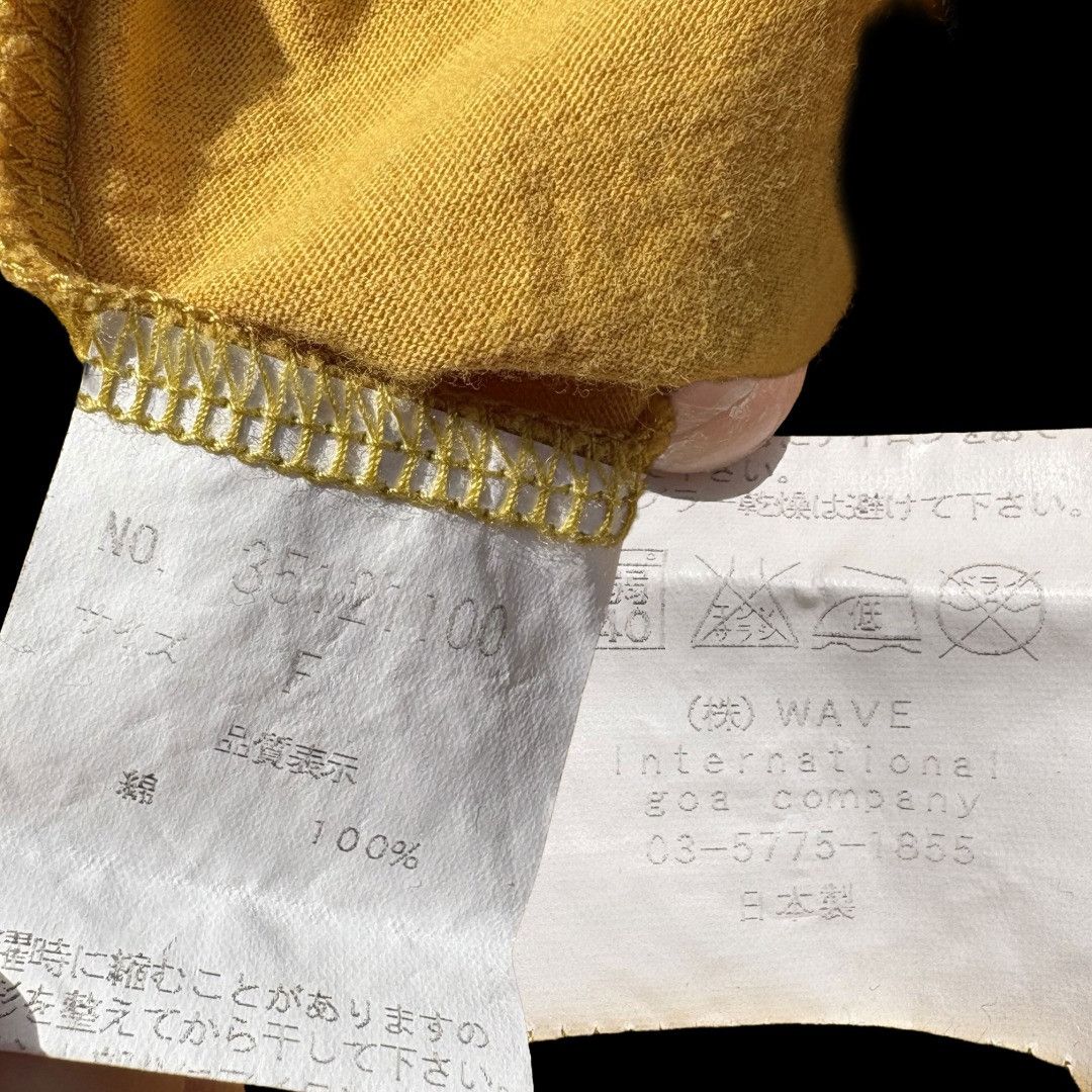 GOA GOA | "Old goa Vintage" Archive Script Tee Mustard Size US M / EU 48-50 / 2 - 5 Thumbnail