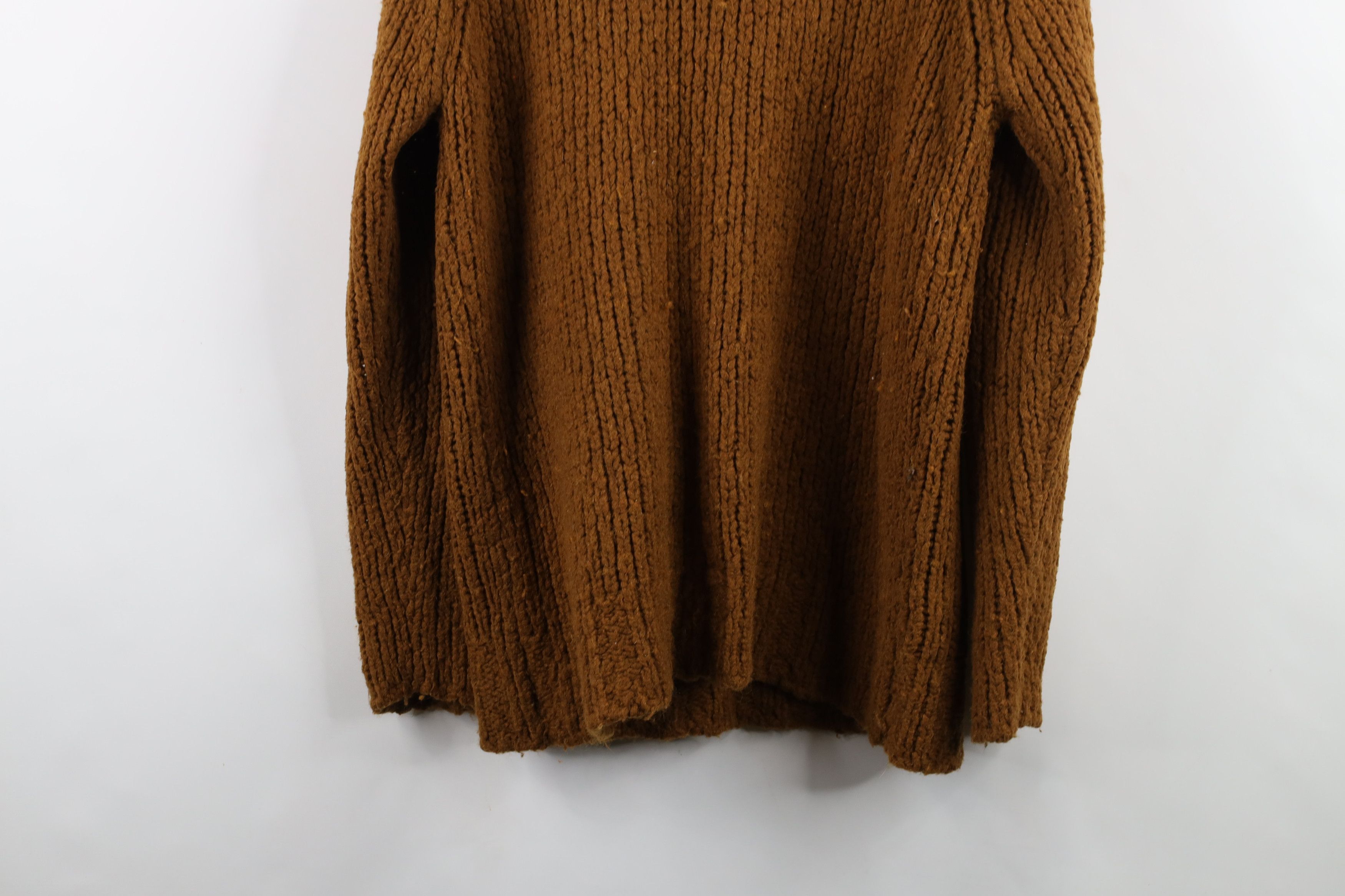 Vintage Vintage 90s Streetwear Blend Ribbed Knit Mock Neck Sweater Size L / US 10 / IT 46 - 9 Thumbnail
