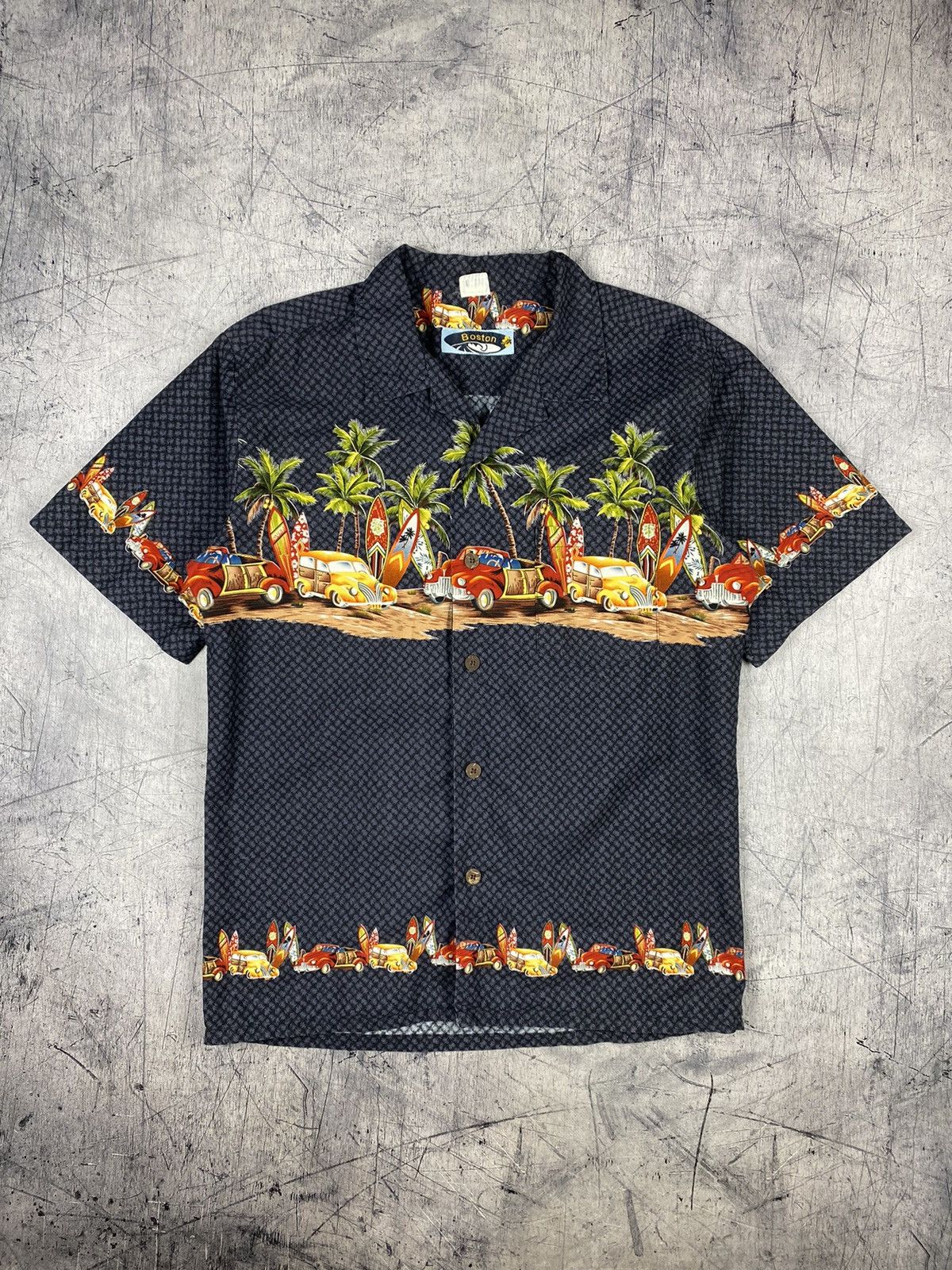 Vintage Vintage Boston Hawaii Crazy Shirt Button Up Size L Size US L / EU 52-54 / 3 - 2 Thumbnail