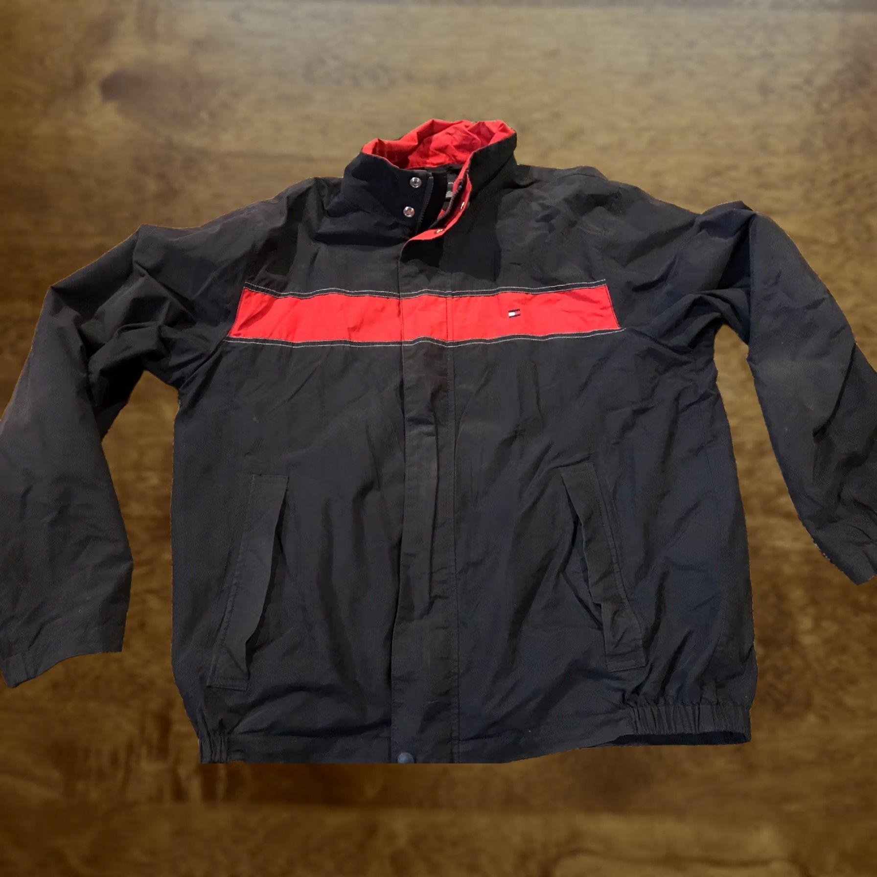Tommy Hilfiger VINTAGE Tommy Hilfiger Jacket Mens L Red Men Winter Coat Size Button Zip Size US L / EU 52-54 / 3 - 1 Thumbnail