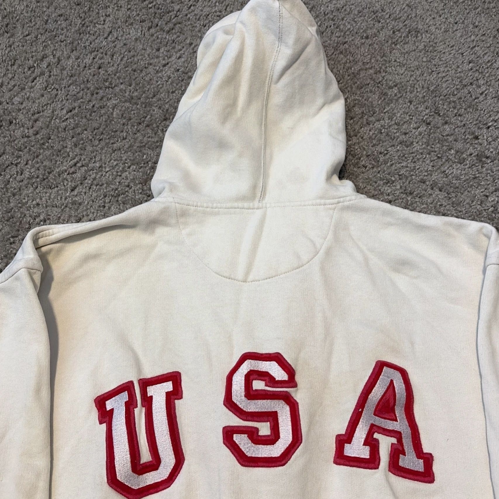 Chaps Chaps Ralph Lauren USA Flag White Full Zip Hoodie Sweatshirt M Unisex Adults Medium Hoodie USA Flag White Full Zip Mens Womens Size US M / EU 48-50 / 2 - 4 Thumbnail