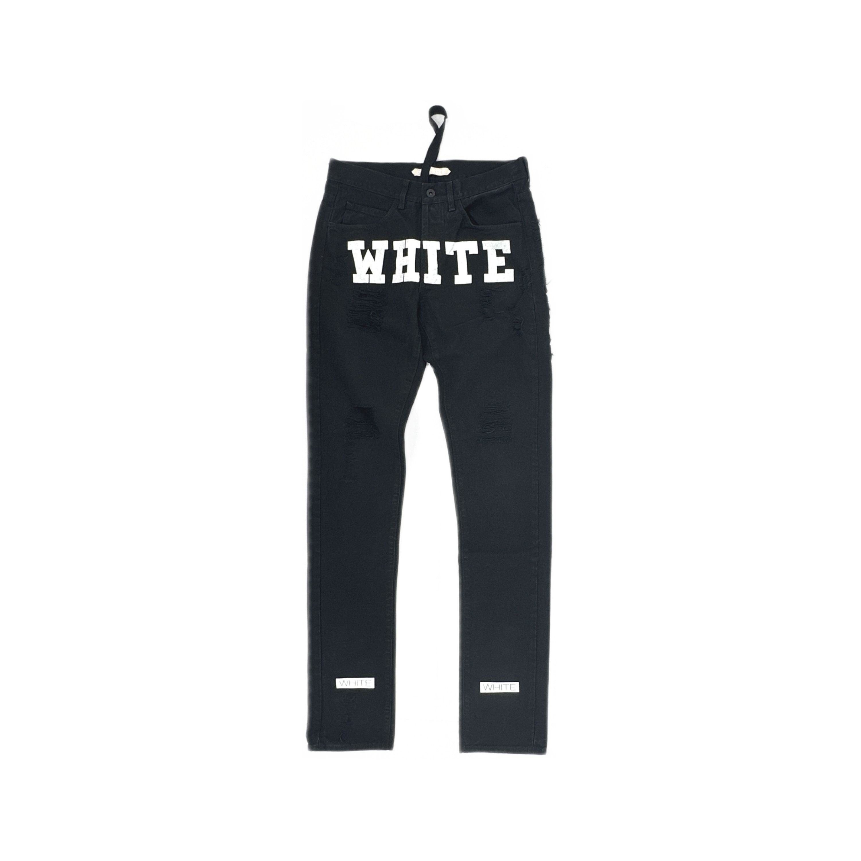 Off-White Off-White Graphic Logo Denim Jeans Size 31 Size US 31 - 1 Thumbnail