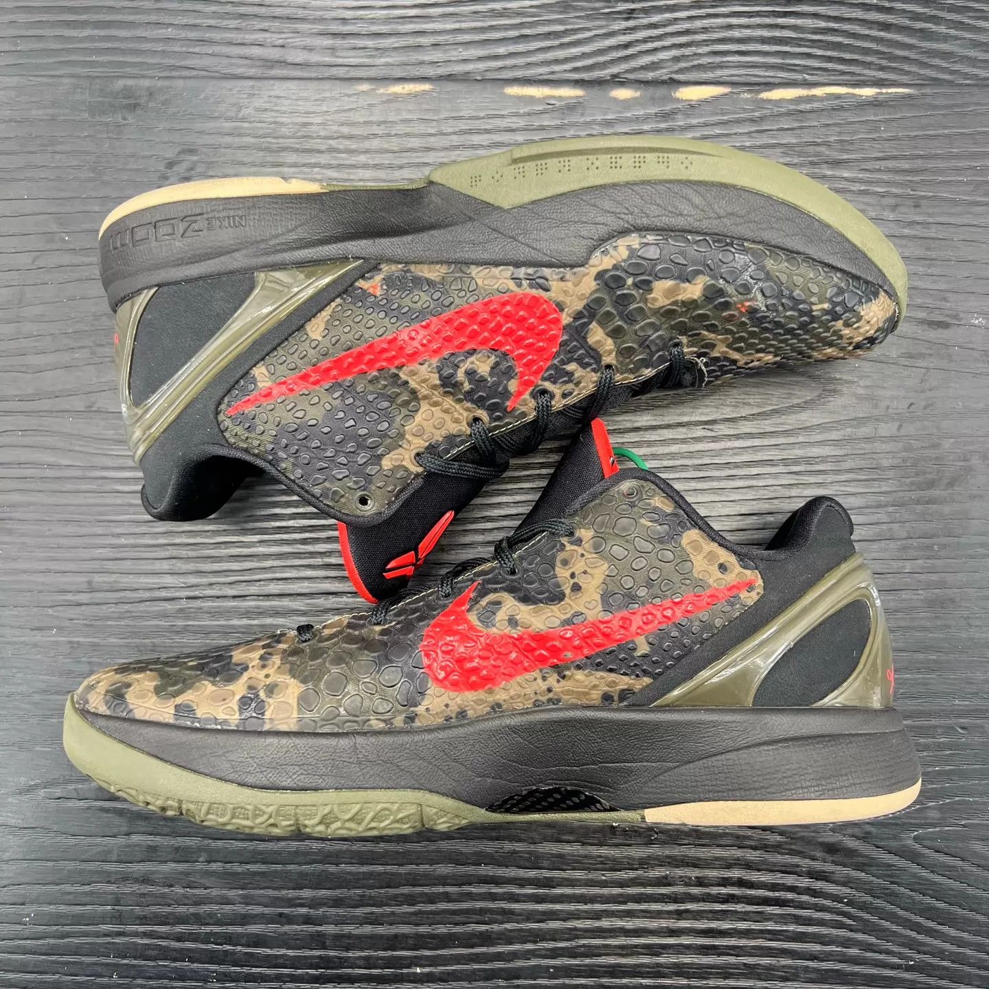 Nike zk6 black red camouflage size 44 Size US 11 / EU 44 - 2 Thumbnail
