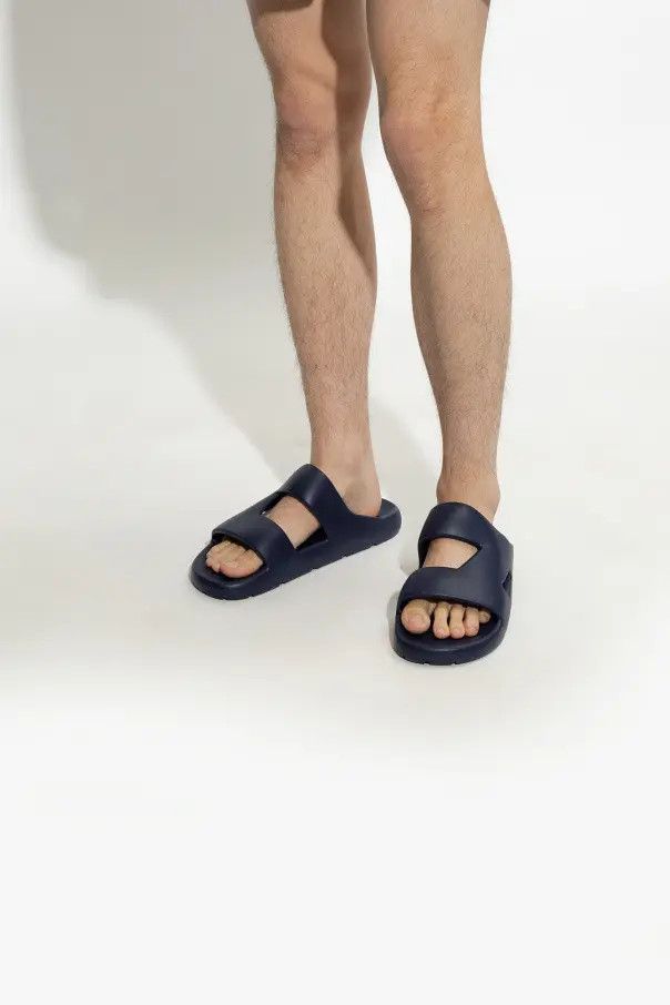 Bottega Veneta o1bcso1str0824 Band Slide in Navy Blue Size US 10 / EU 43 - 2 Thumbnail