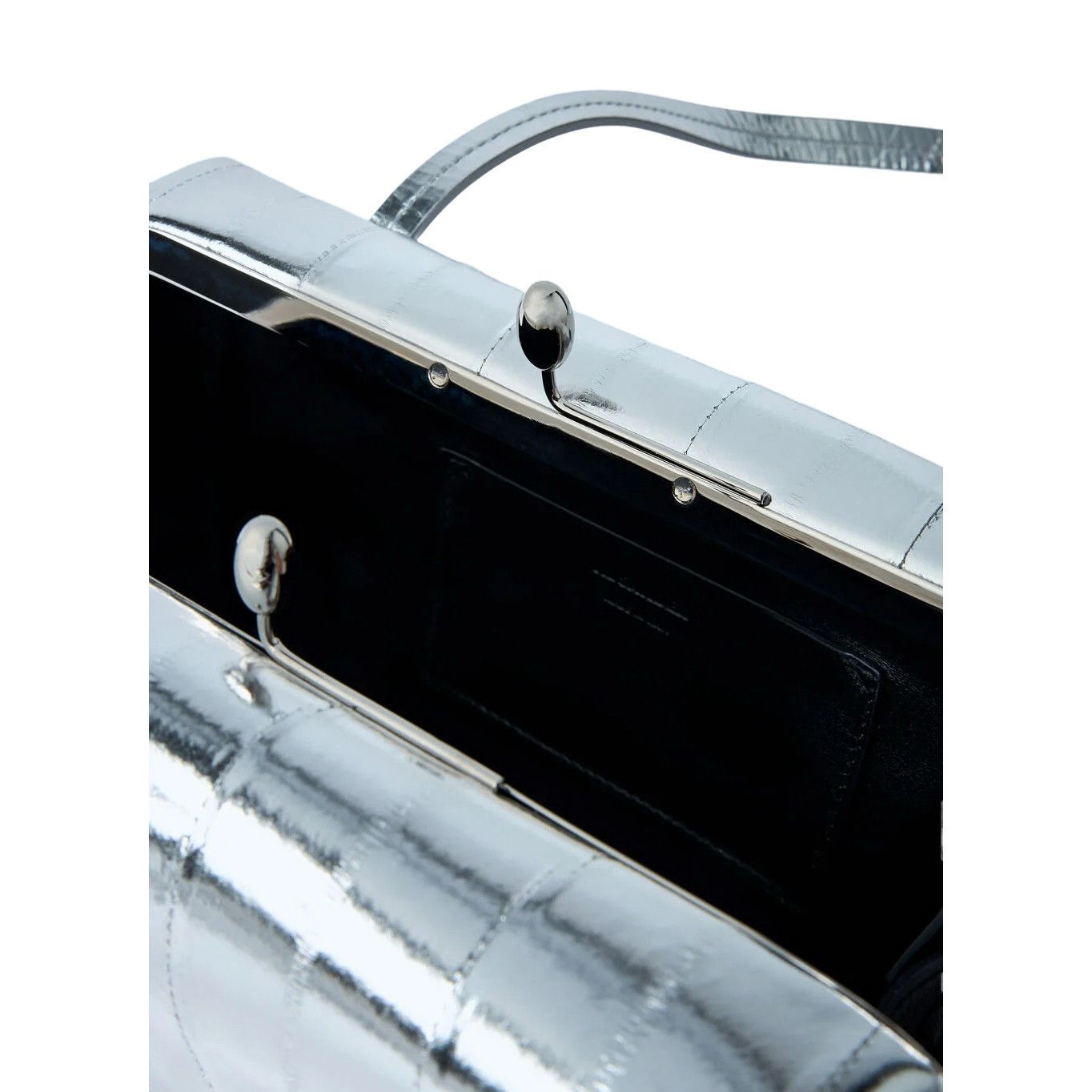 Jil Sander JIL SANDER Goji Small Silver Leather Shoulder Bag New & Auth Size ONE SIZE - 4 Thumbnail