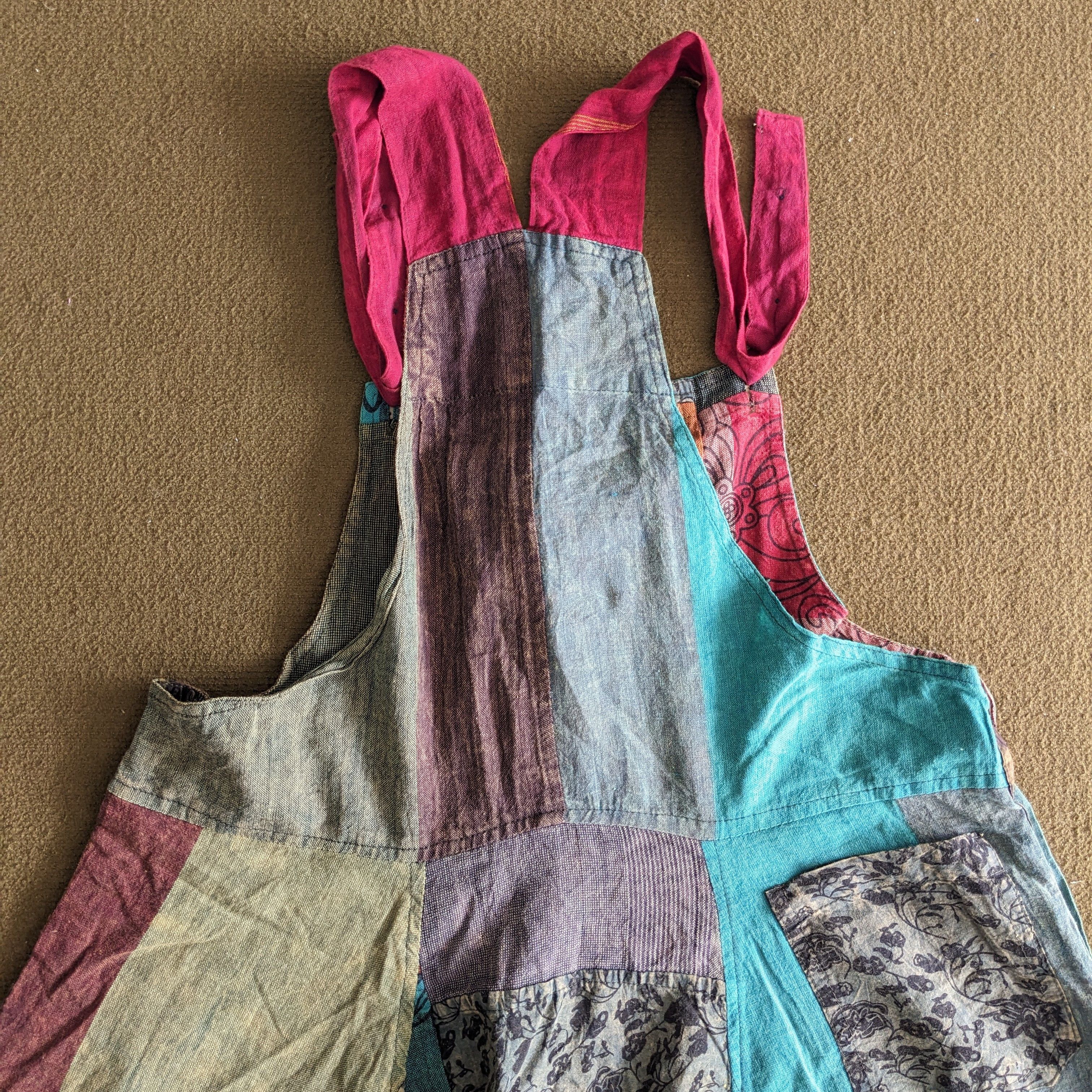 Vintage Vintage Patchwork Graphic Designer Overall Jumpsuits Size US 38 / EU 54 - 4 Thumbnail